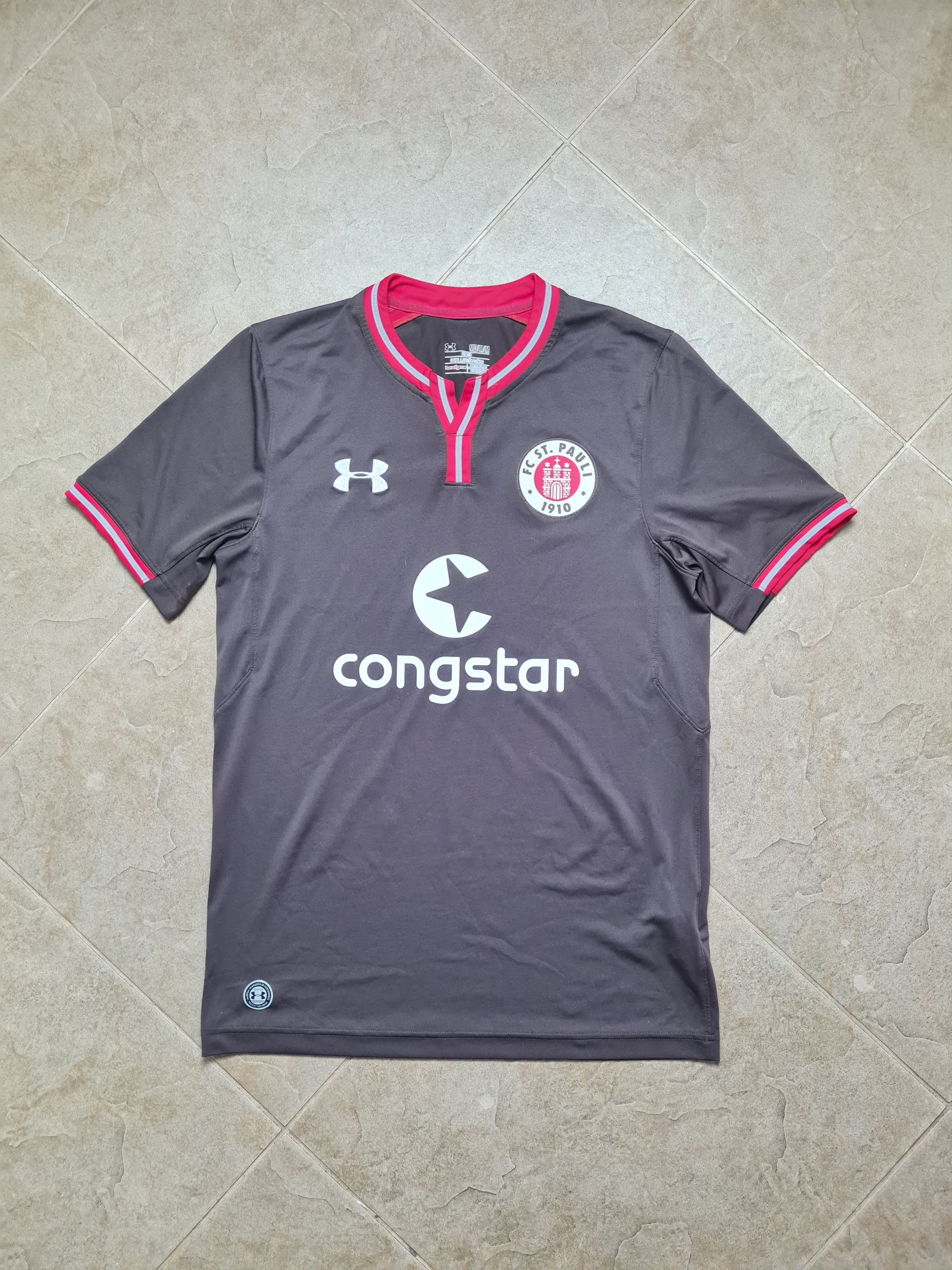 Under Armour SOCCER SHIRT ST PAULI 2019/2020 HOME FOOTBALL JERSEY Size US M / EU 48-50 / 2 - 2 Thumbnail