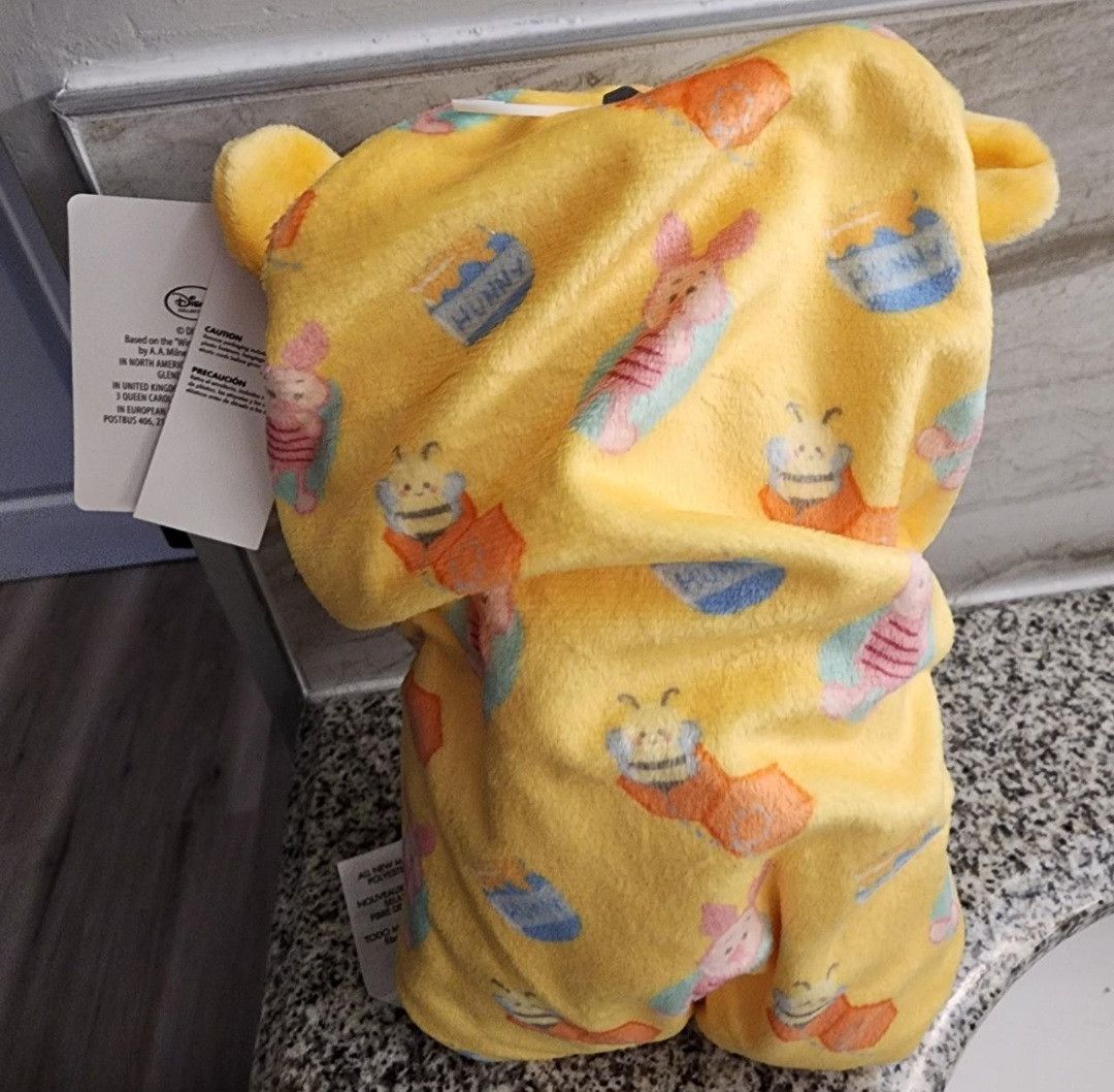 Disney New With Tags Disney Babies Winnie The Pooh Plush 10" Size ONE SIZE - 2 Thumbnail