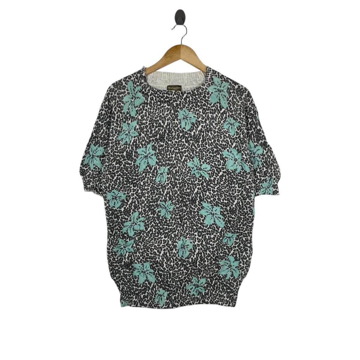 Vintage Vintage 90s Mahealani Hawaii Floral Knitwear Sweater Size US M / EU 48-50 / 2 - 1 Thumbnail