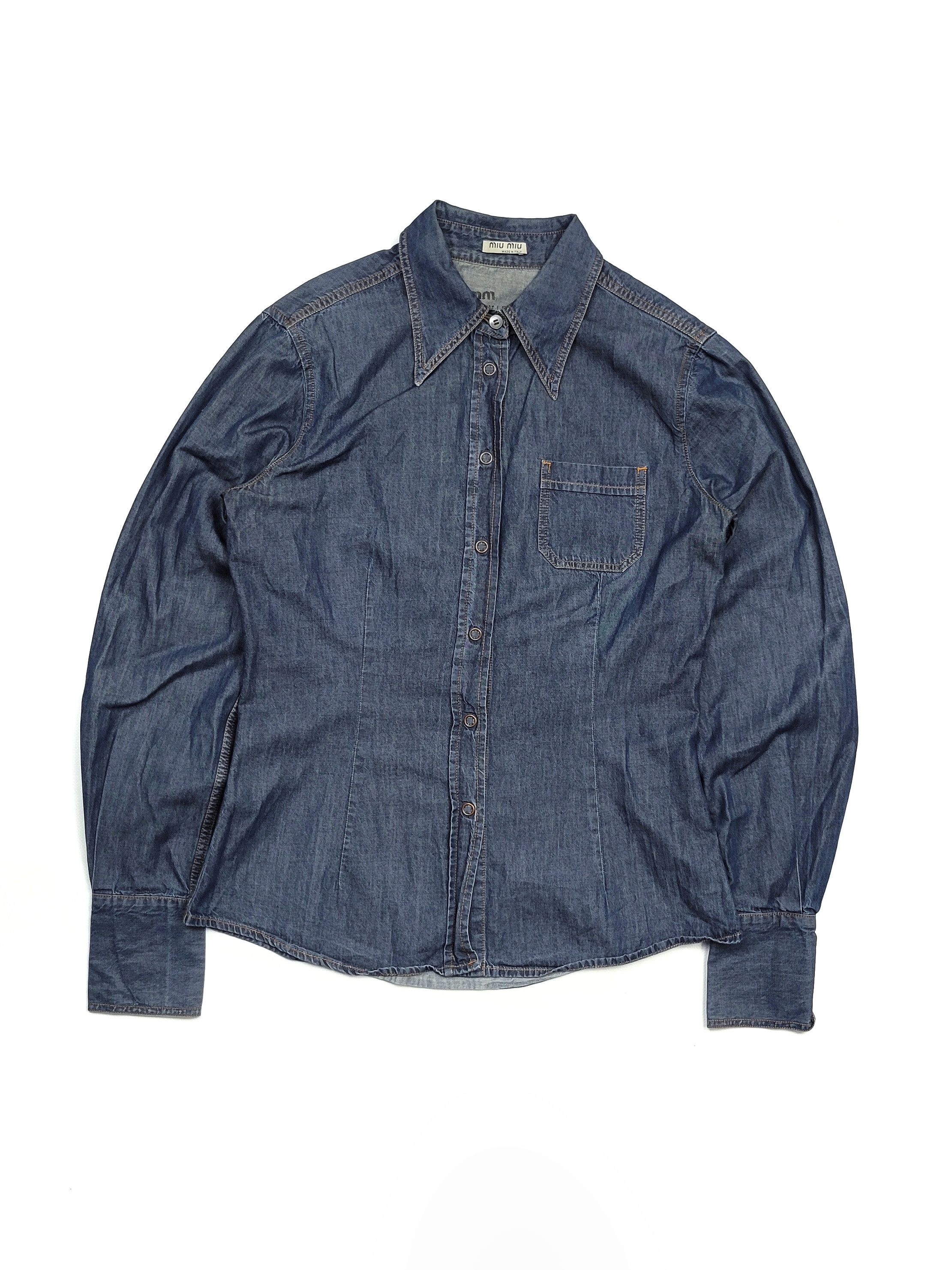 Italian Designers × Miu Miu × Vintage 90s Miu Miu Denim Leggero 