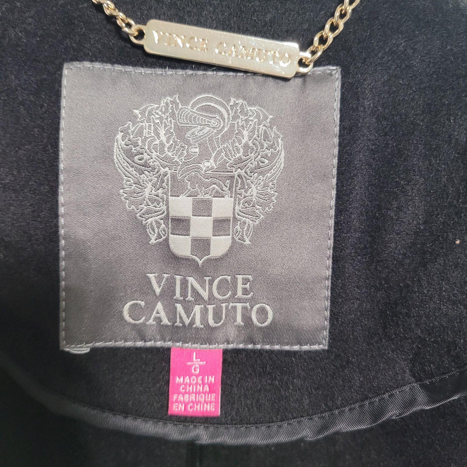 Vince Camuto NWT Vince Camuto Black Double-Breasted Trench Coat Large Size L / US 10 / IT 46 - 8 Thumbnail