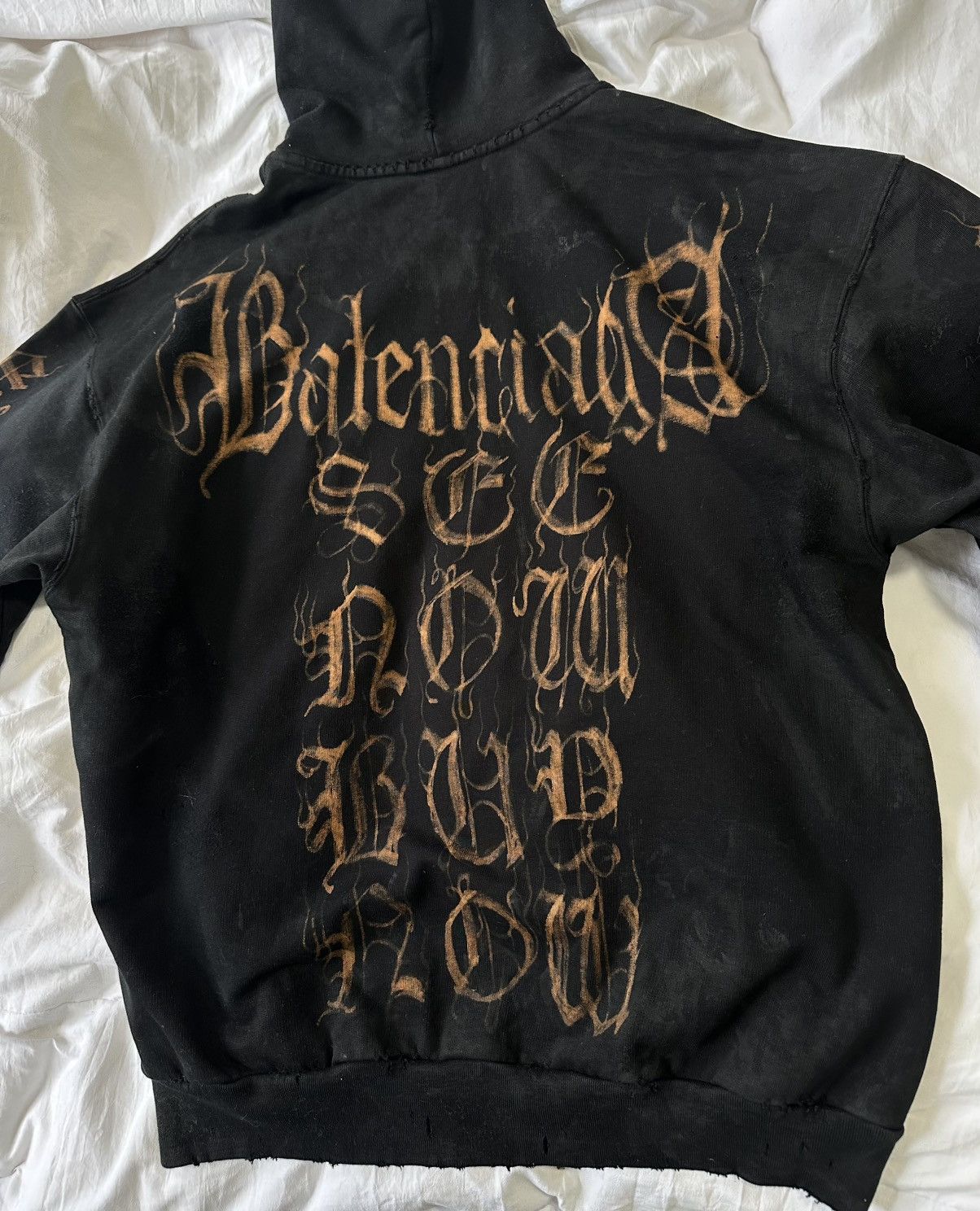 Balenciaga Balenciaga 24’ heavy metal SanScript zip up Size US XS / EU 42 / 0 - 8 Thumbnail