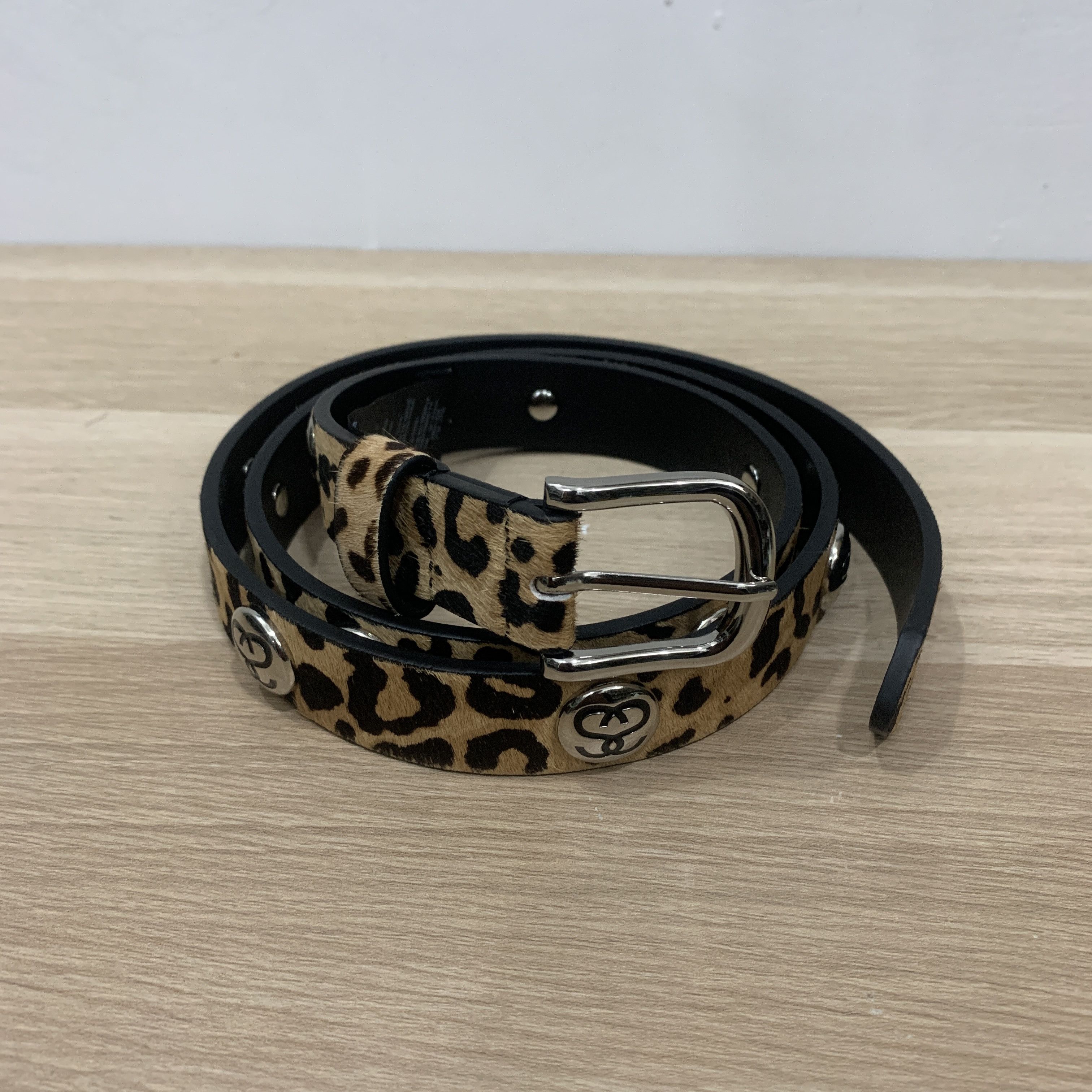 Stussy Stussy ss link studded belt hairy cheetah print Size ONE SIZE - 4 Thumbnail