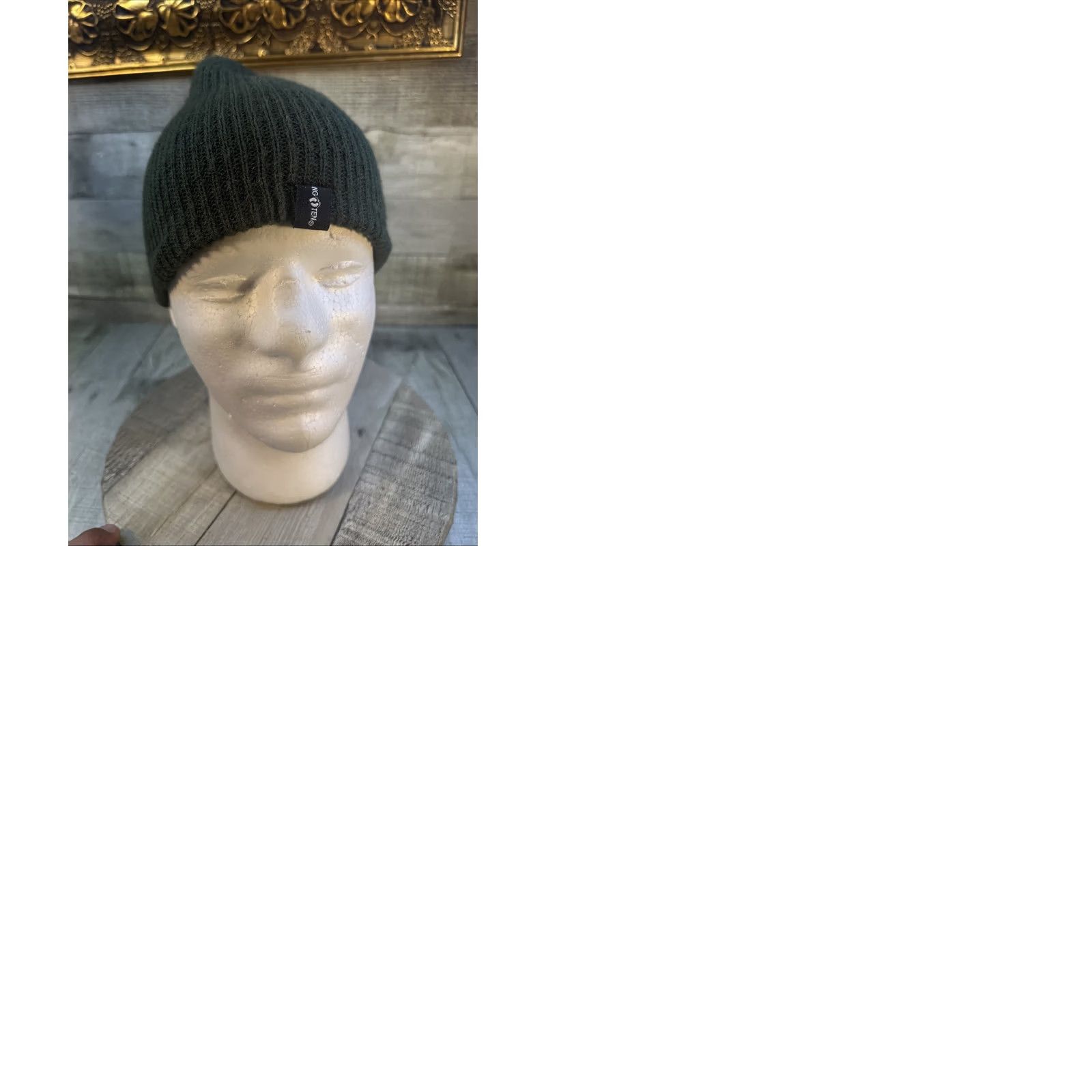 Hang Ten VINTAGE Hang Ten Beanie Olive Green Knit Hat Surf Skatewear Winter Mens Size ONE SIZE - 9 Thumbnail