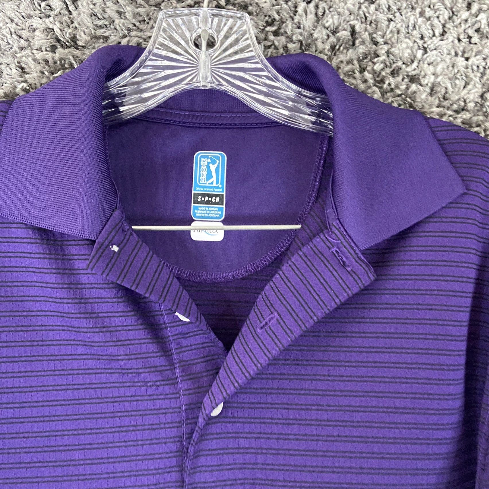 PGA Tour PGA TOUR VINTAGE Purple Polo Shirt Long Sleeve Men’s Small Size US S / EU 44-46 / 1 - 5 Thumbnail