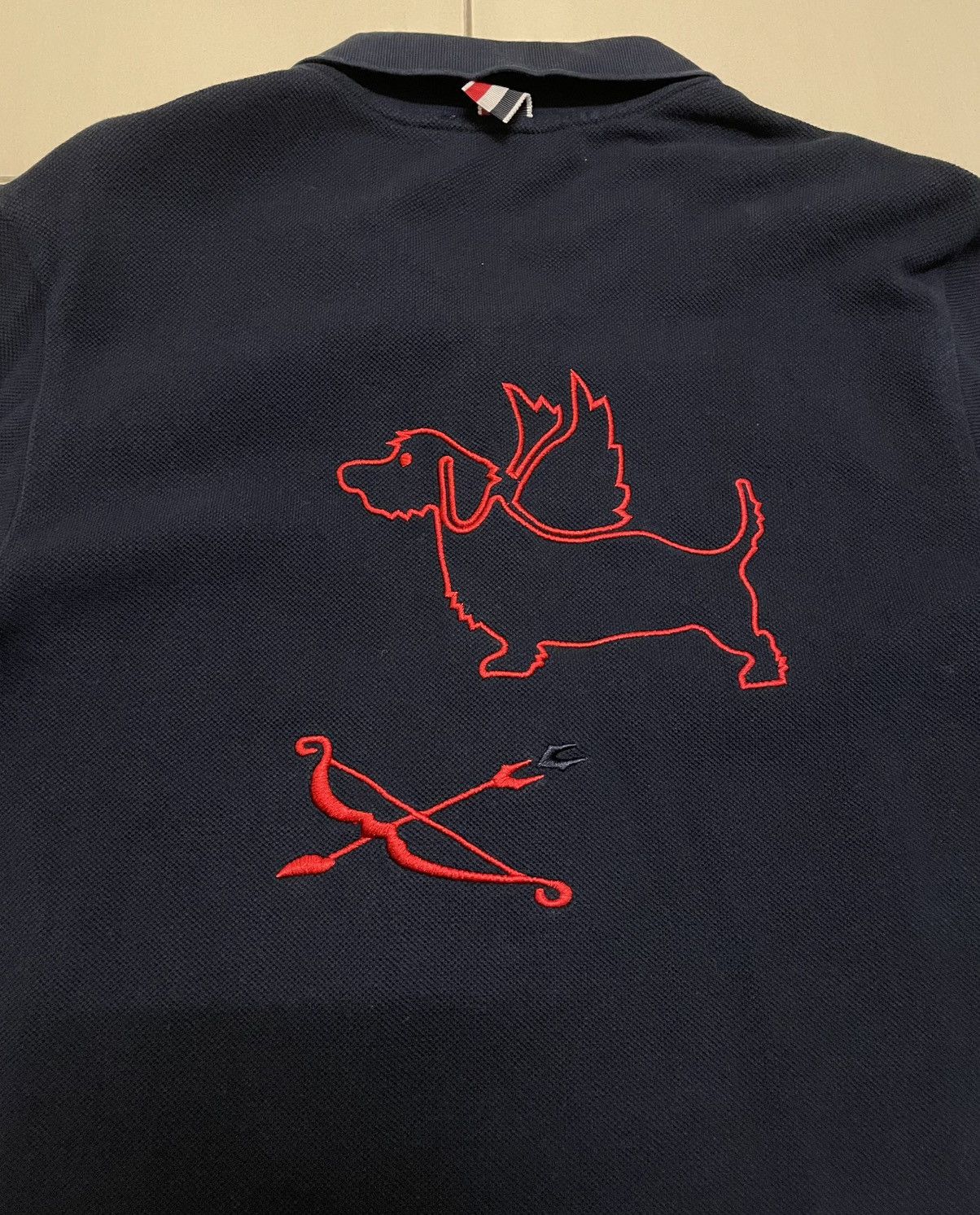 Thom Browne Thom Browne Hector Arrow Polo Shirt Size US M / EU 48-50 / 2 - 6 Thumbnail