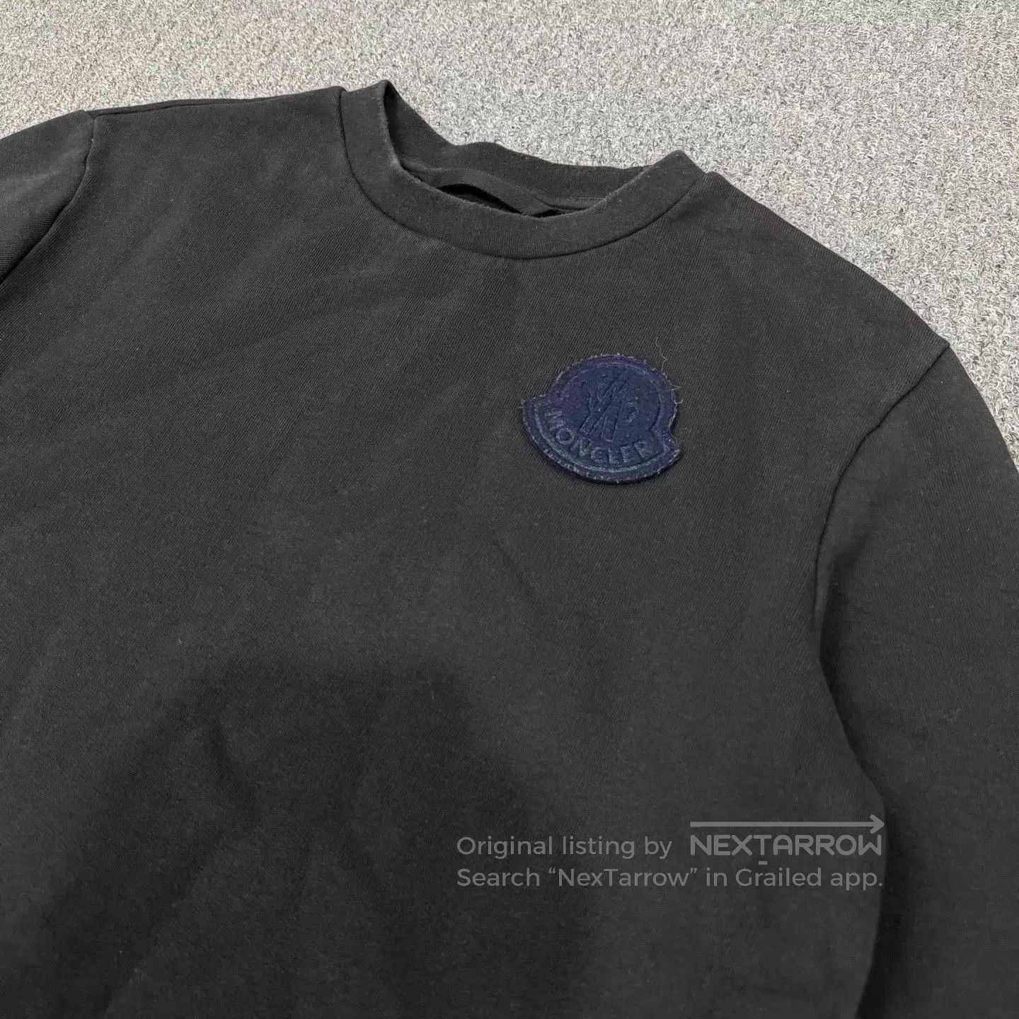 Moncler Black Long Sleeve Sweatshirt with Patch. Size US M / EU 48-50 / 2 - 3 Thumbnail