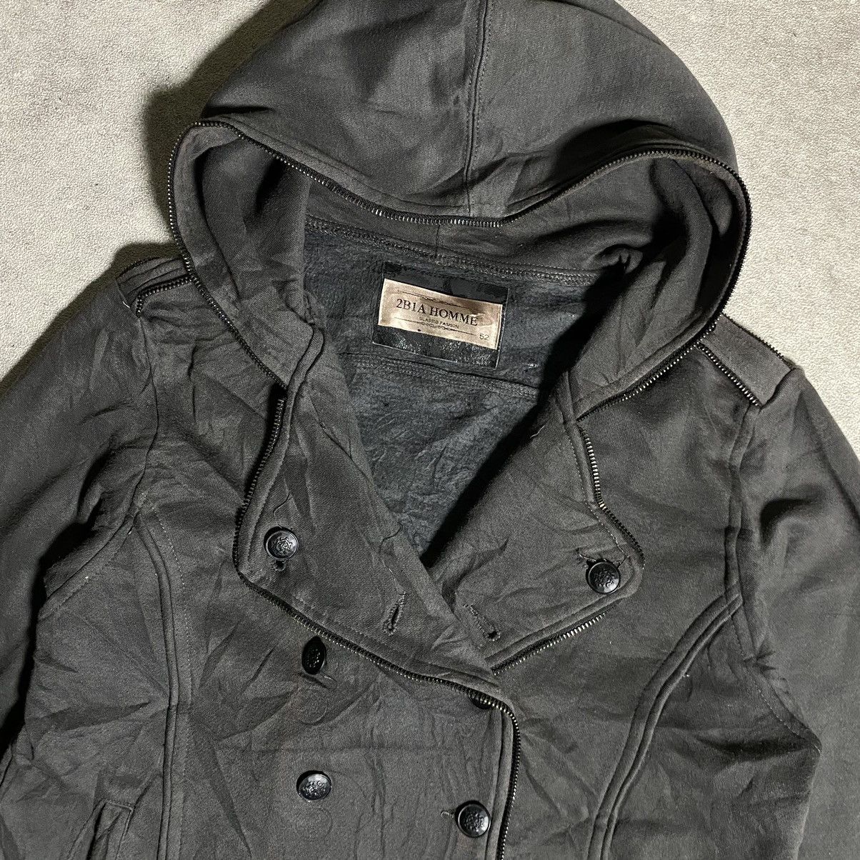 Japanese Brand 2BIA Homme Japanese Napoleon Hoodie - Balmain Style Size US M / EU 48-50 / 2 - 3 Thumbnail