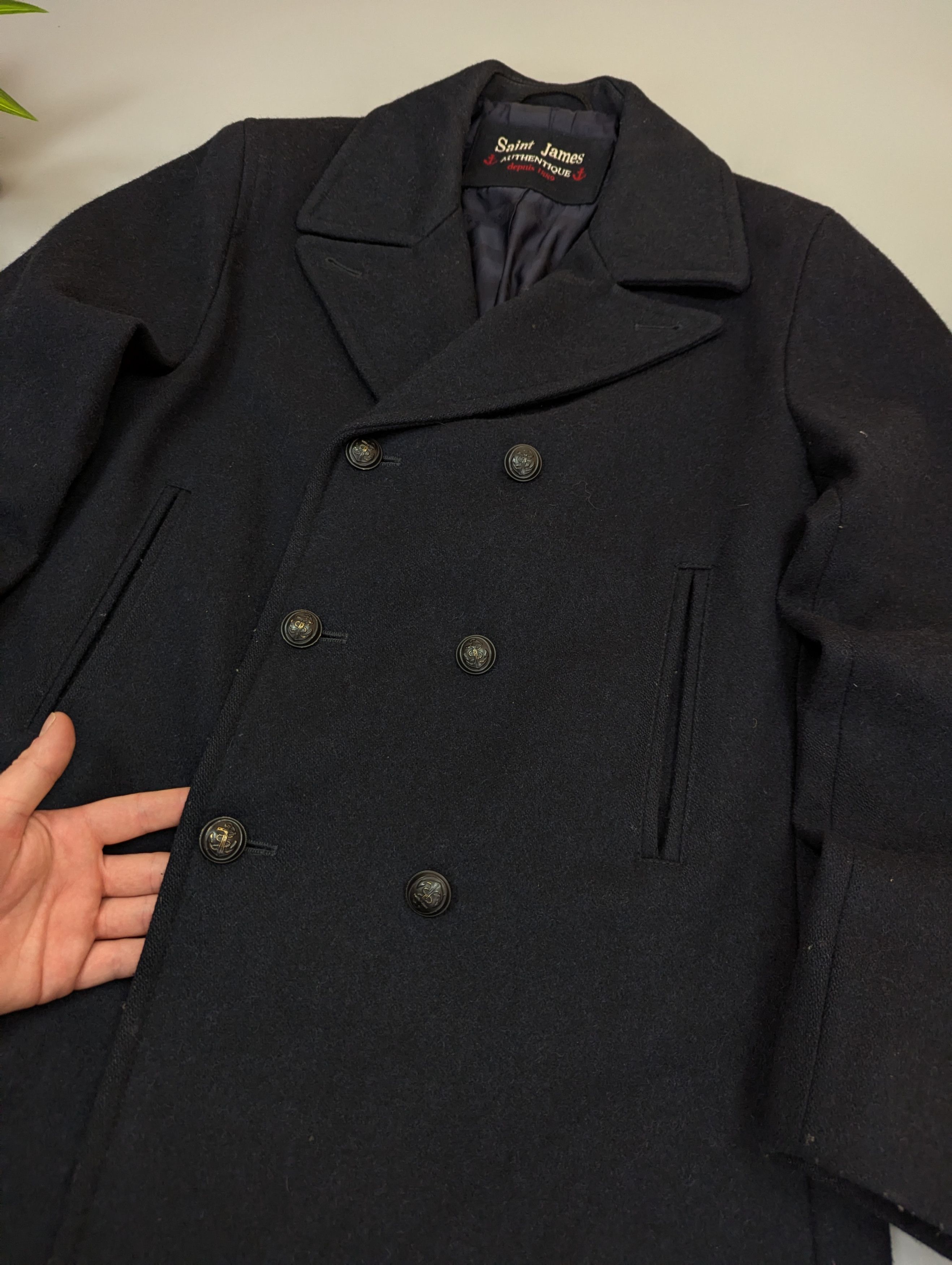 Saint James Saint James Vintage Galion Wool Coat French Nautical Jacket Size US M / EU 48-50 / 2 - 10 Thumbnail