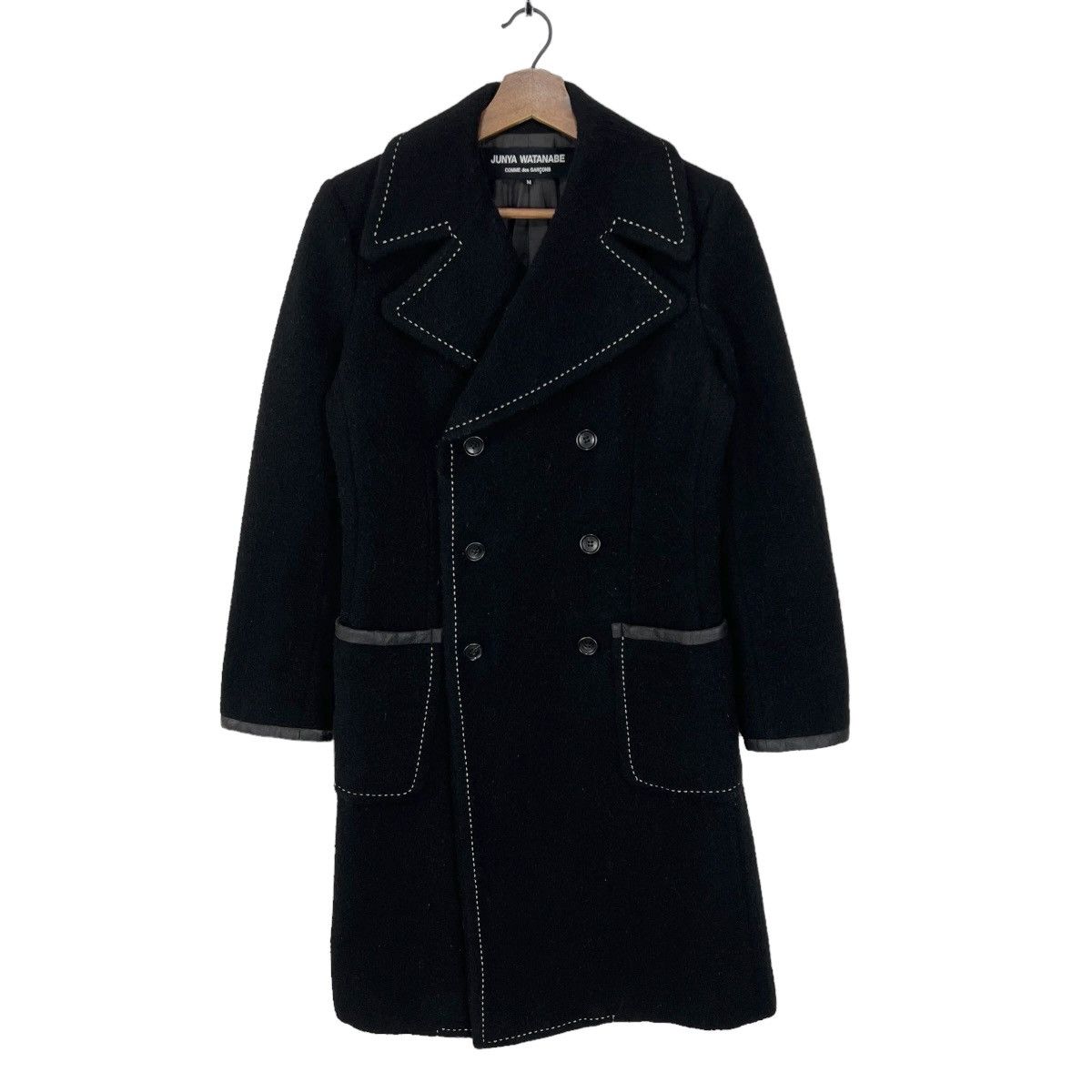 Junya Watanabe Junya Watanabe Wool Long Coat Double Breasted Coat Size US M / EU 48-50 / 2 - 1 Thumbnail