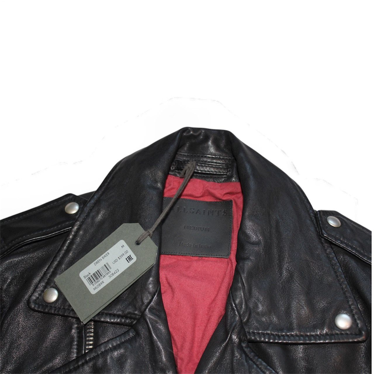 Allsaints AllSaints Leather Jacket – Black – M – New with Tags Size US M / EU 48-50 / 2 - 3 Thumbnail