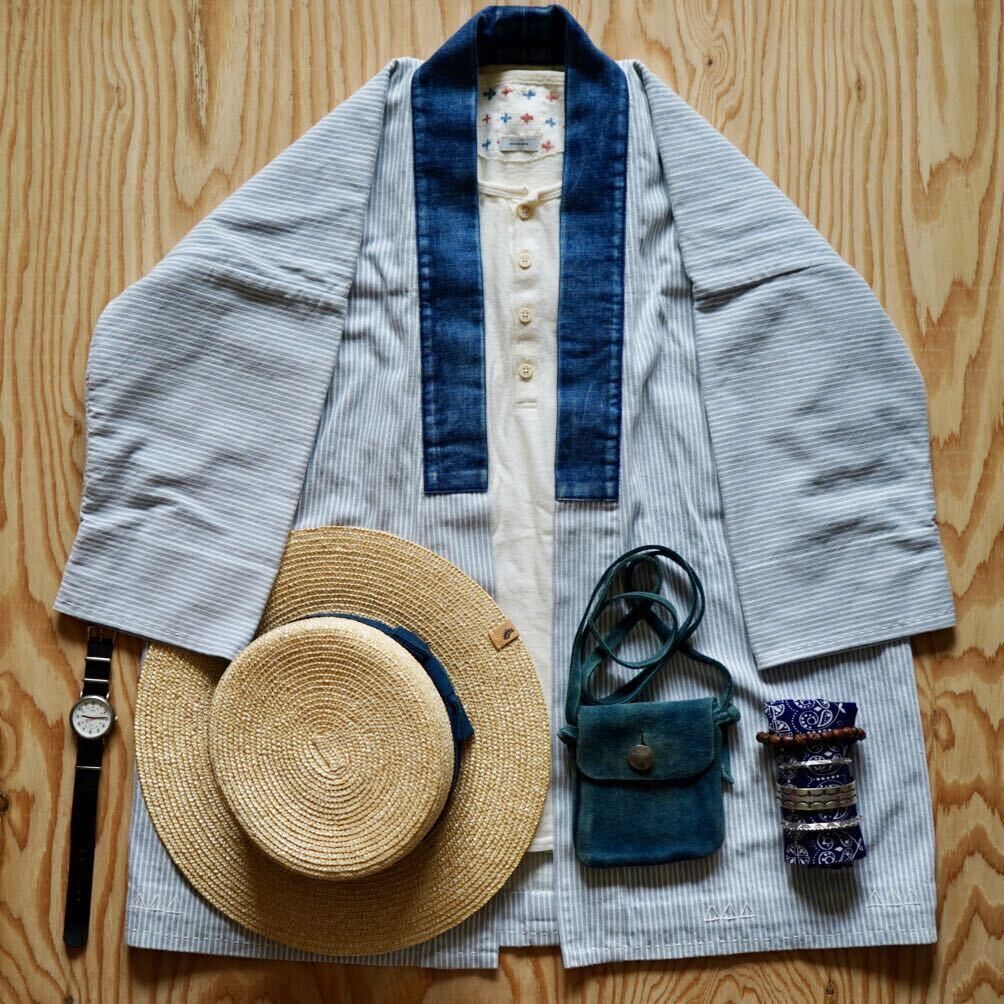 Visvim 2012 Hickory Sanjuro Kimono Size US M / EU 48-50 / 2 - 1 Thumbnail
