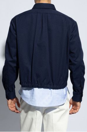 Gucci o1mt1gz0525 Cotton Canvas Shirt With Lable in Dark Blue Size US S / EU 44-46 / 1 - 4 Thumbnail