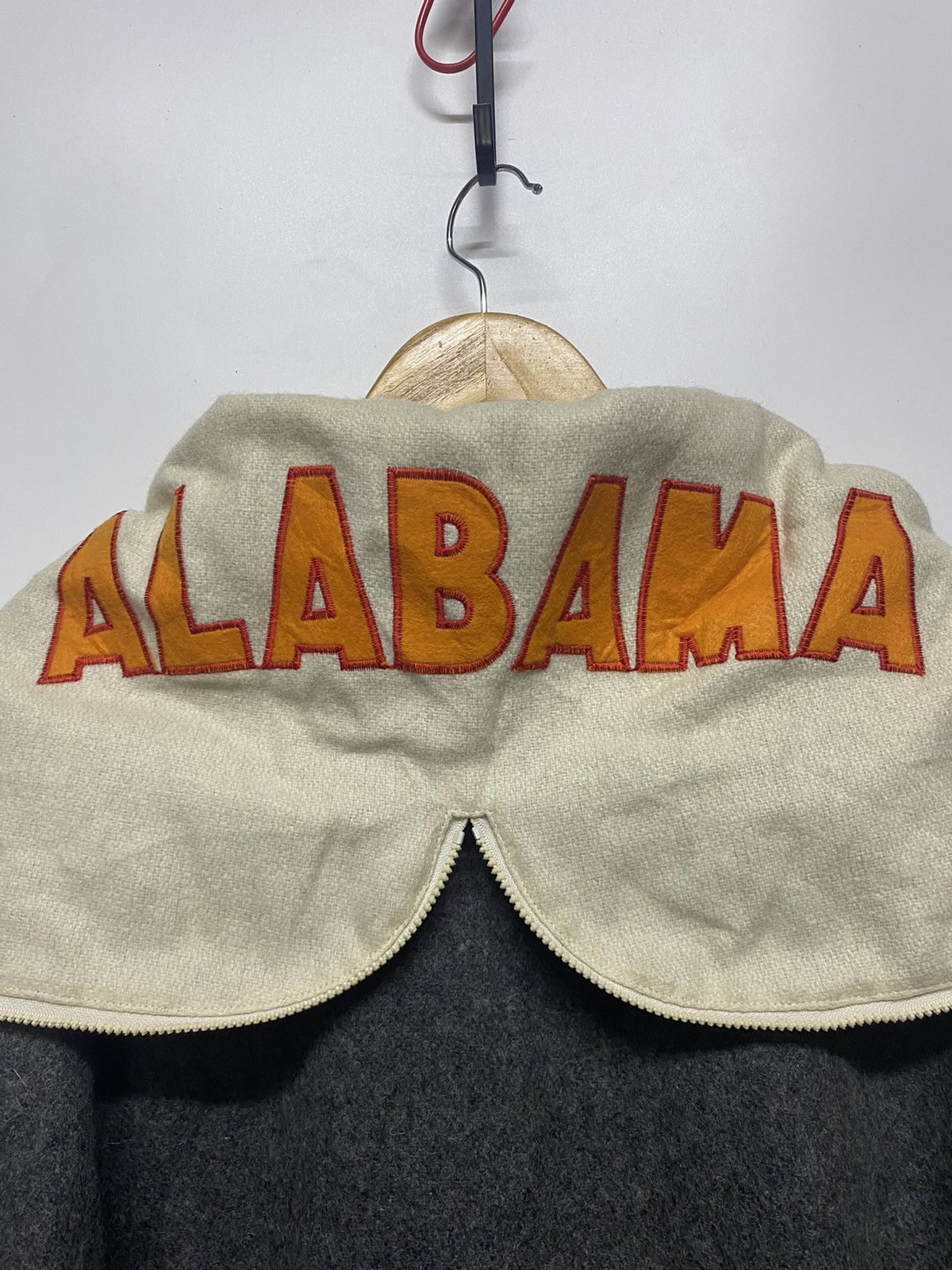 Designer × Japanese Brand Japan Brand Varsity Wool Jacket Hooded Alabama Defense Zone Size US L / EU 52-54 / 3 - 13 Thumbnail