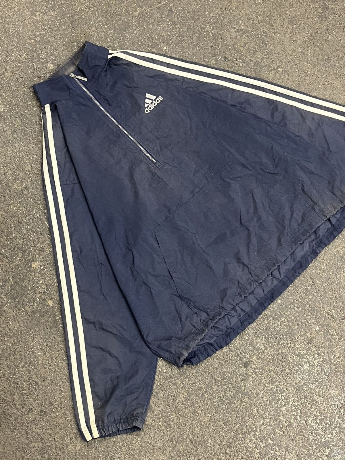 Adidas × Vintage Adidas vintage lightweight track jacket drill hype faded Size US XL / EU 56 / 4 - 5 Thumbnail