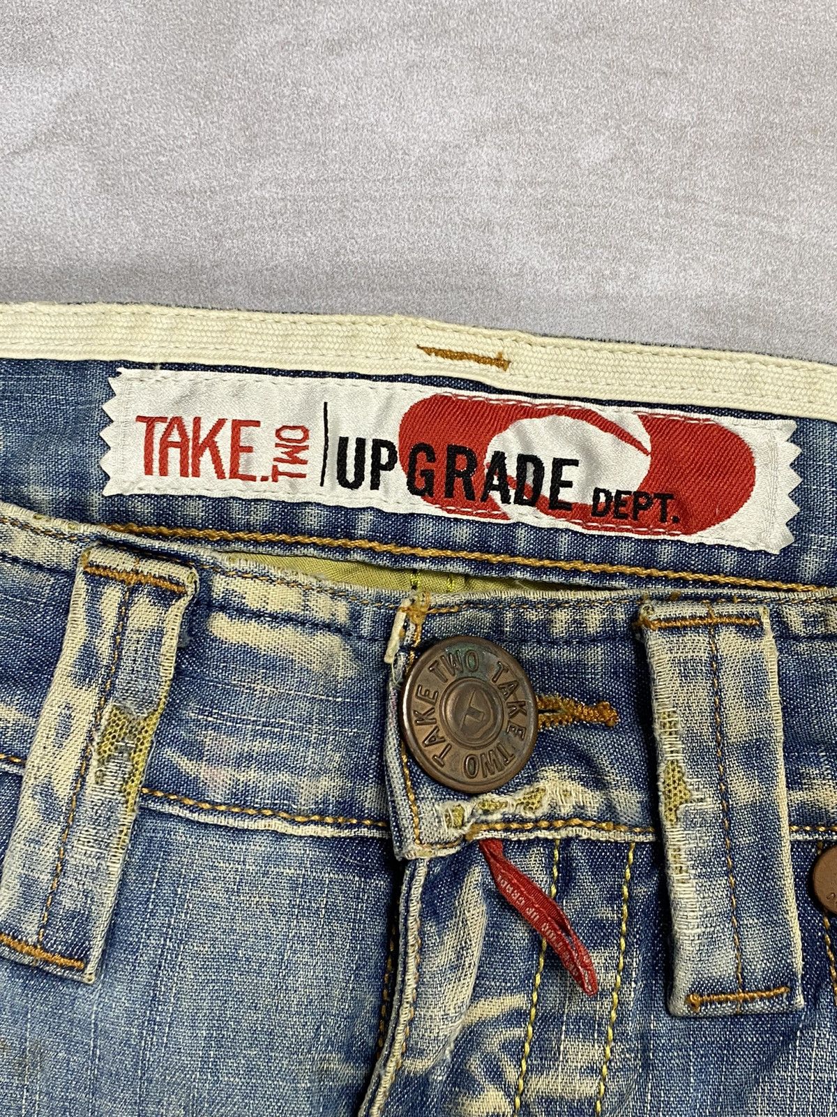 If Six Was Nine × Japanese Brand × Le Grande Bleu (L.G.B.) Take Two Boro Denim Jeans Size US 31 - 9 Thumbnail
