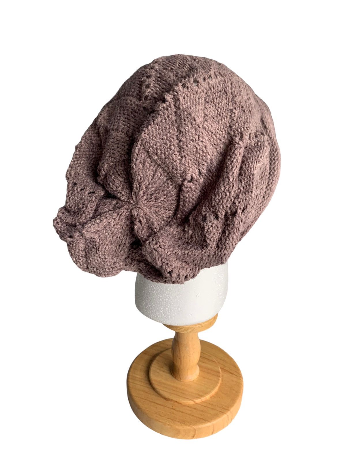 Japanese Brand Slouchy Beanie Hat with Brim And Small Badge Size ONE SIZE - 5 Thumbnail