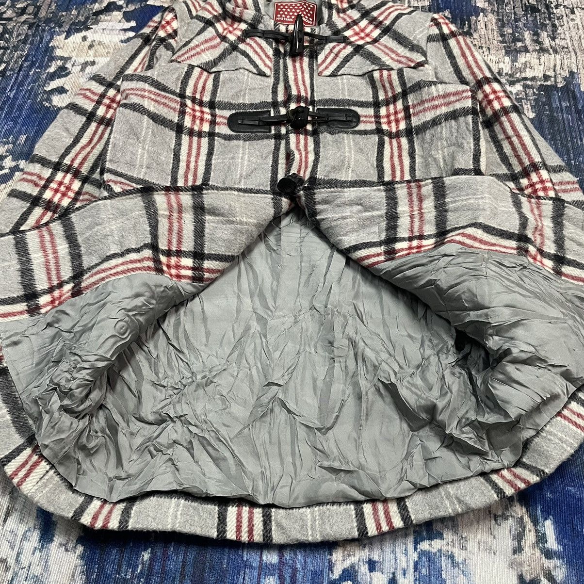Hysteric Glamour Vintage 1990s Hysteric Glamour Plaid Wool Hooded Duffle Coat Size S / US 4 / IT 40 - 16 Thumbnail
