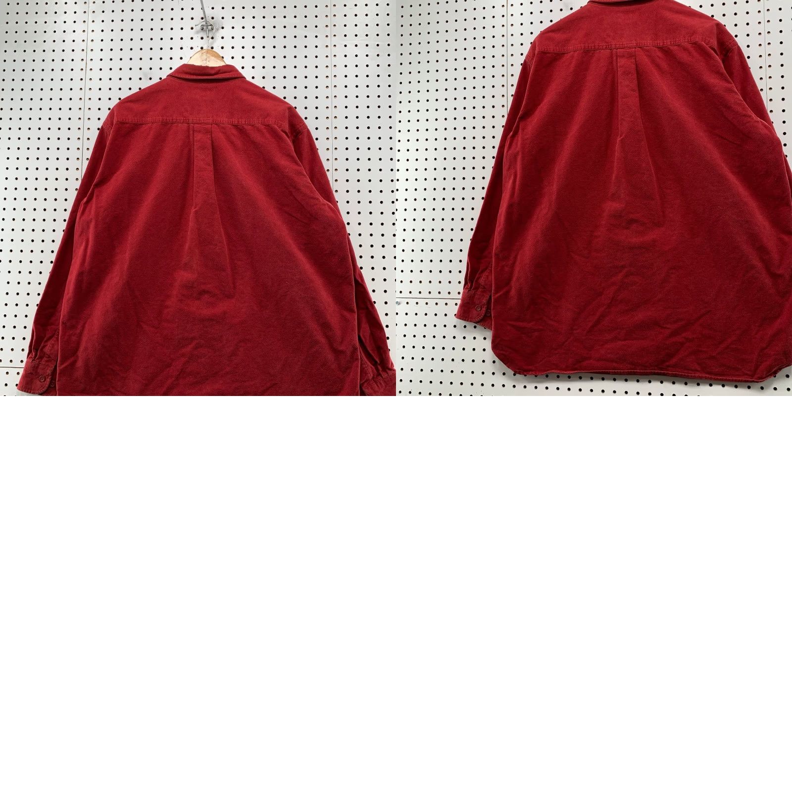 Vintage VINTAGE LL Bean Chamois Button Shirt Mens XL Tall XLT Red Outdoor Thick 100% Cotton Shirt Mens XLT Red 100% Cotton Chamois Button-Up Size US XL / EU 56 / 4 - 9 Thumbnail