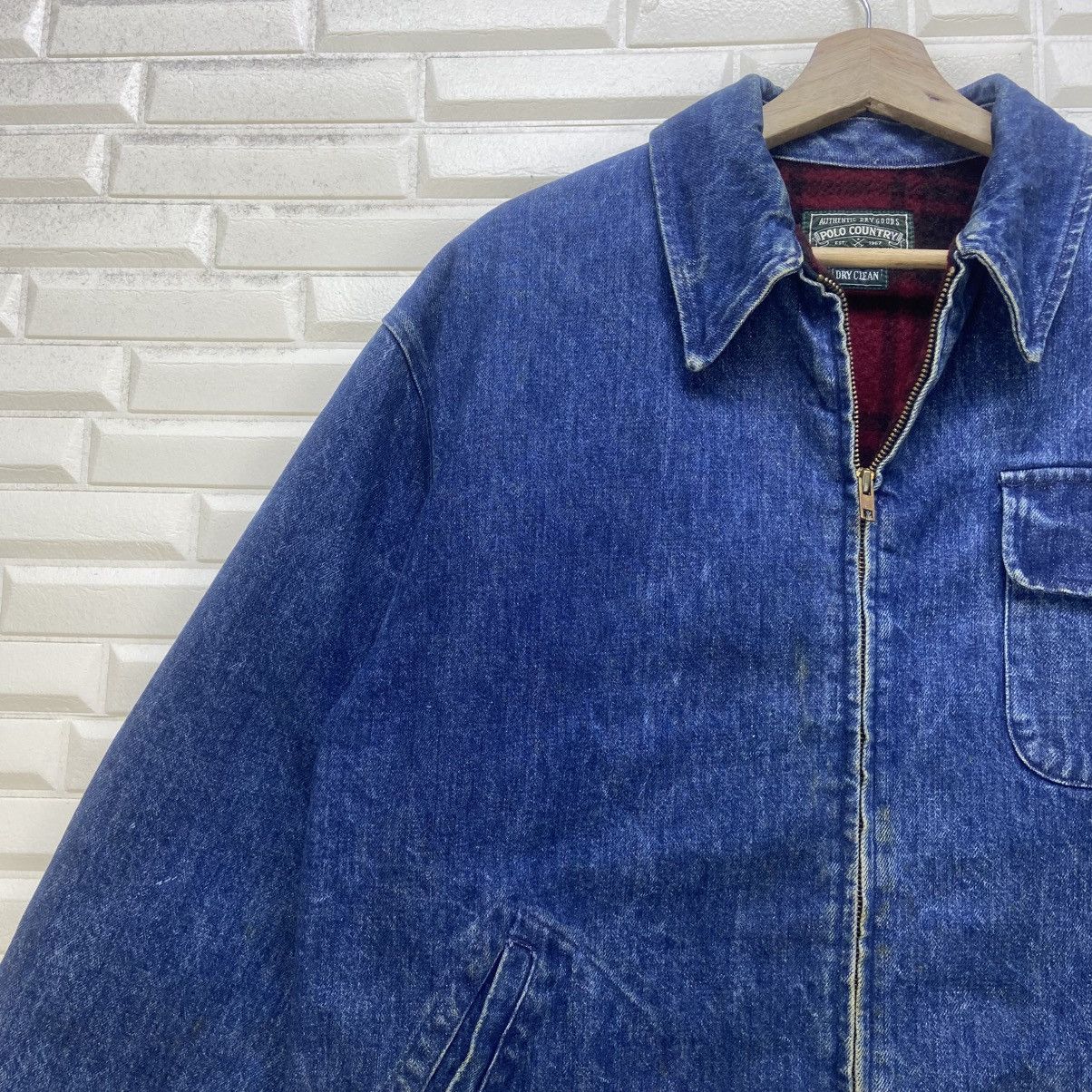 Polo Ralph Lauren Vintage Polo Country Ralph Lauren Denim Blanket Jacket Size US M / EU 48-50 / 2 - 7 Thumbnail