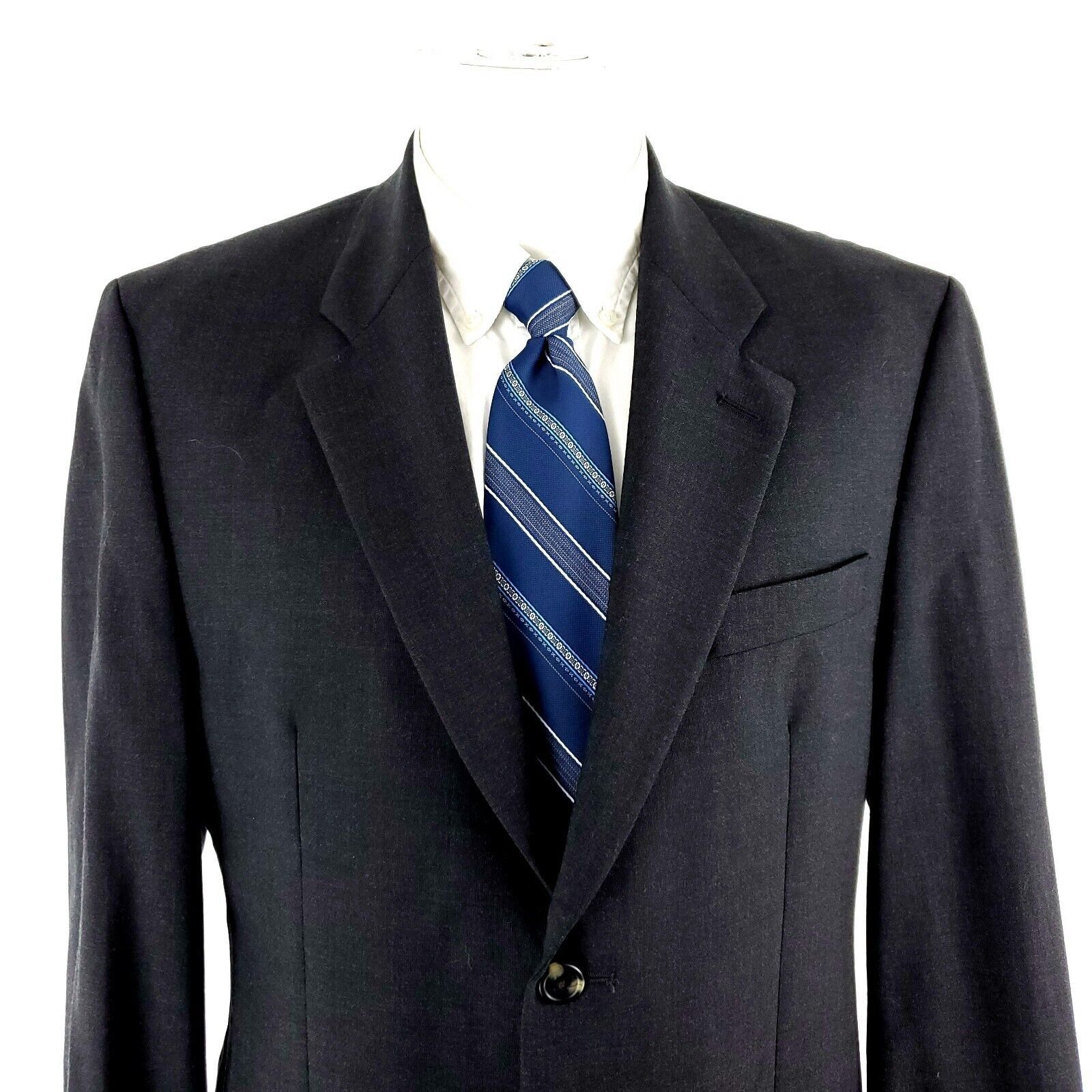 Ralph Lauren Ralph Lauren Wool Lycra 2 Button Blazer 40L Gray Tagged 38R Size 40L - 1 Thumbnail
