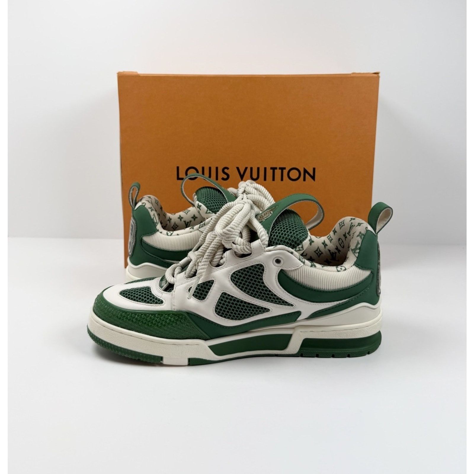 Louis Vuitton Size 8.5LV/9.5US - Louis Vuitton Skate Leather Green Sneaker Size US 9.5 / EU 42-43 - 6 Thumbnail