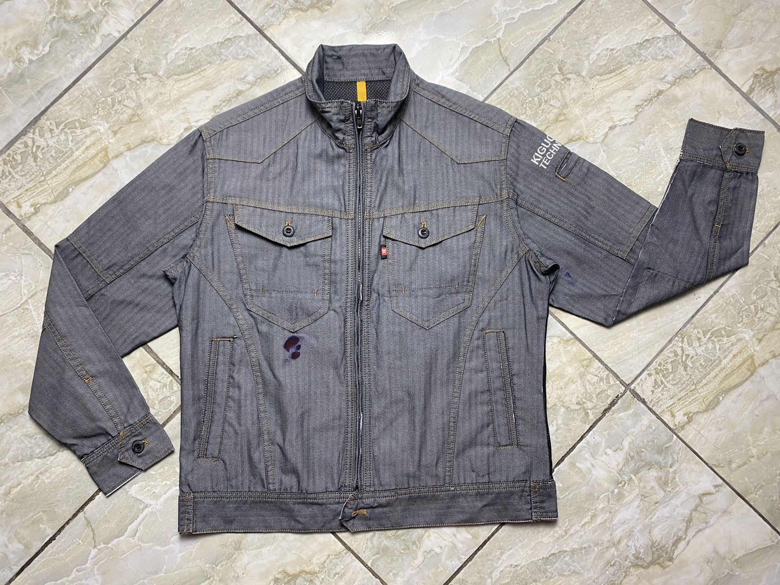 Japanese Brand Burtle Workwear Jacket Pit 20 Size US XXS / EU 40 - 2 Thumbnail
