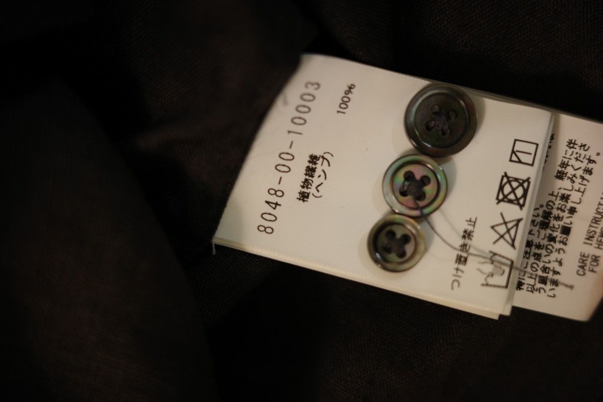 Nigel Cabourn Nigel Cabourn black&grey linen shirt Size US L / EU 52-54 / 3 - 5 Thumbnail
