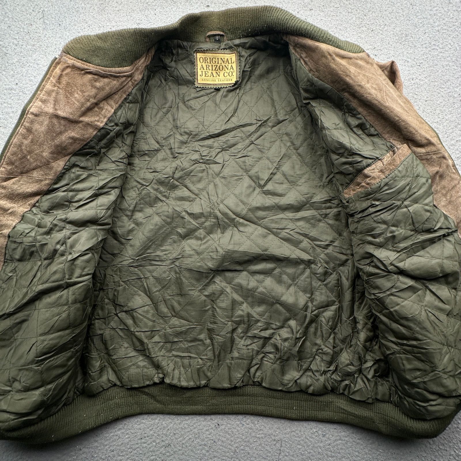 Other VTG Arizona Jean Genuine Leather Suede Bomber Jacket Large Size US L / EU 52-54 / 3 - 8 Thumbnail
