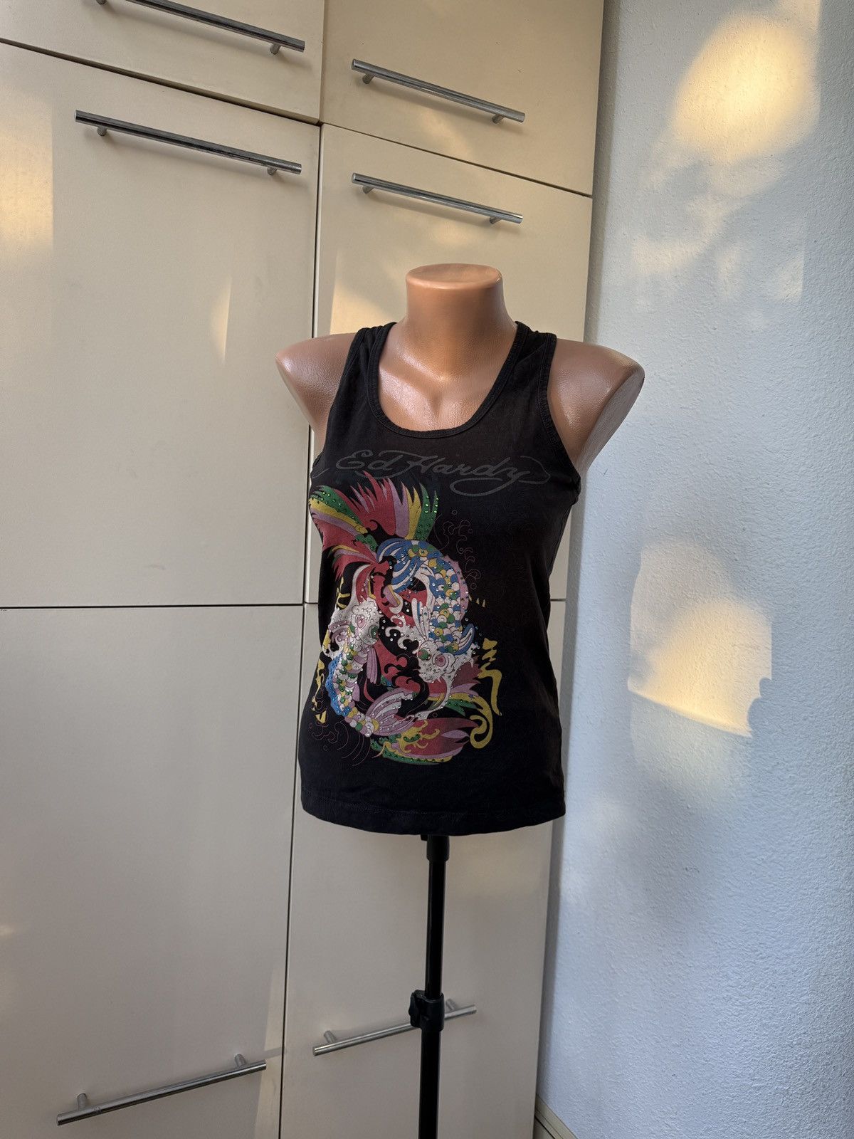 Ed Hardy Vintage Ed Hardy Tank Top faded Fish Size S / US 4 / IT 40 - 8 Thumbnail