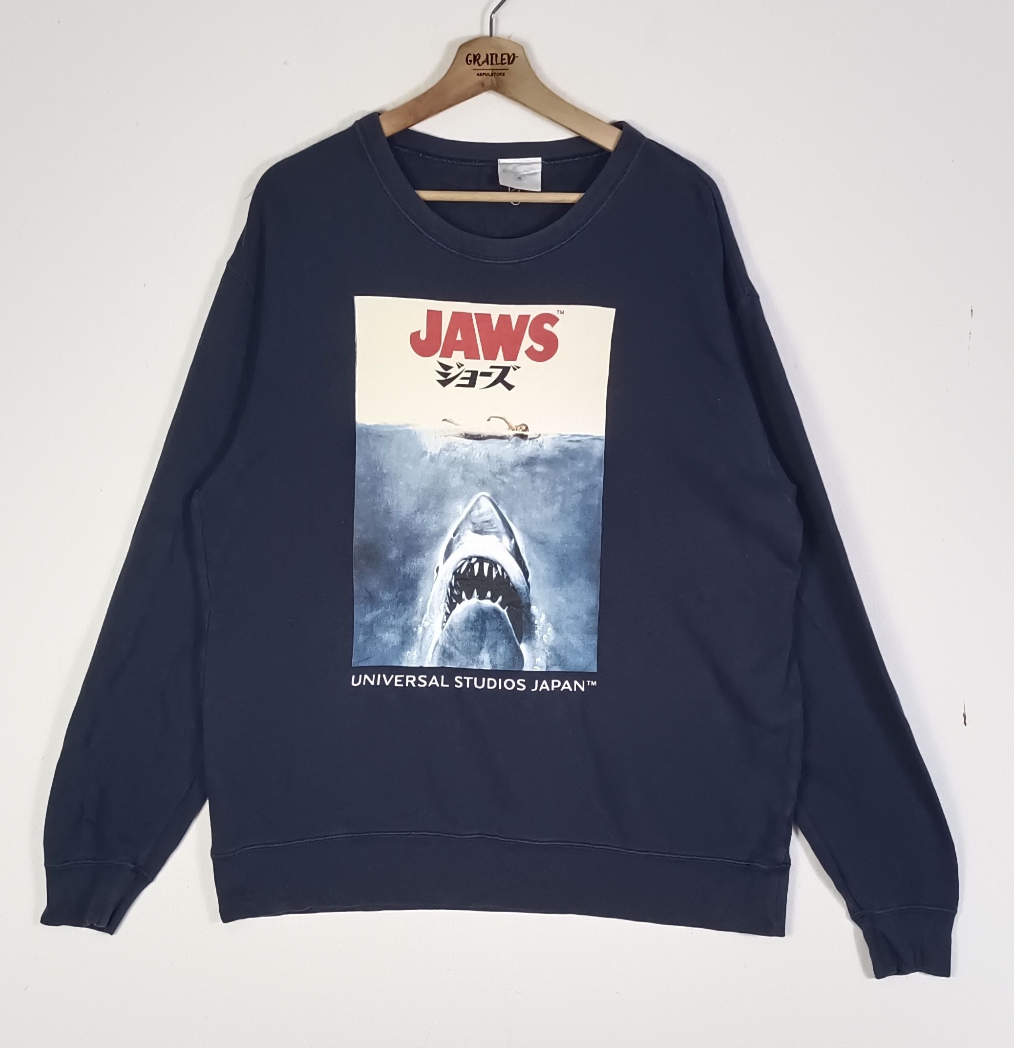 Japanese Brand Vintage Jaws Universal Studio Japan Size US L / EU 52-54 / 3 - 1 Thumbnail
