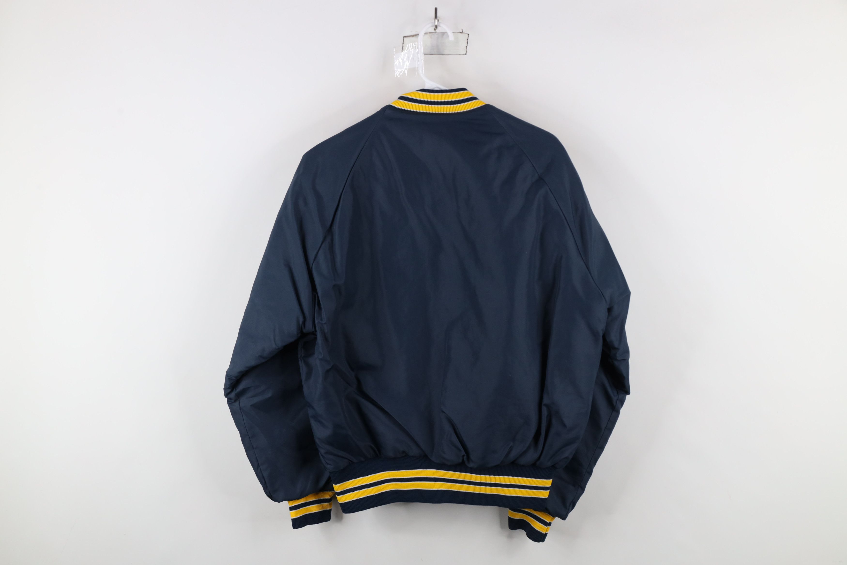 Vintage Vinage 80s Curvlite Glass Quilted Bomber Jacket Blue USA Size US M / EU 48-50 / 2 - 11 Thumbnail