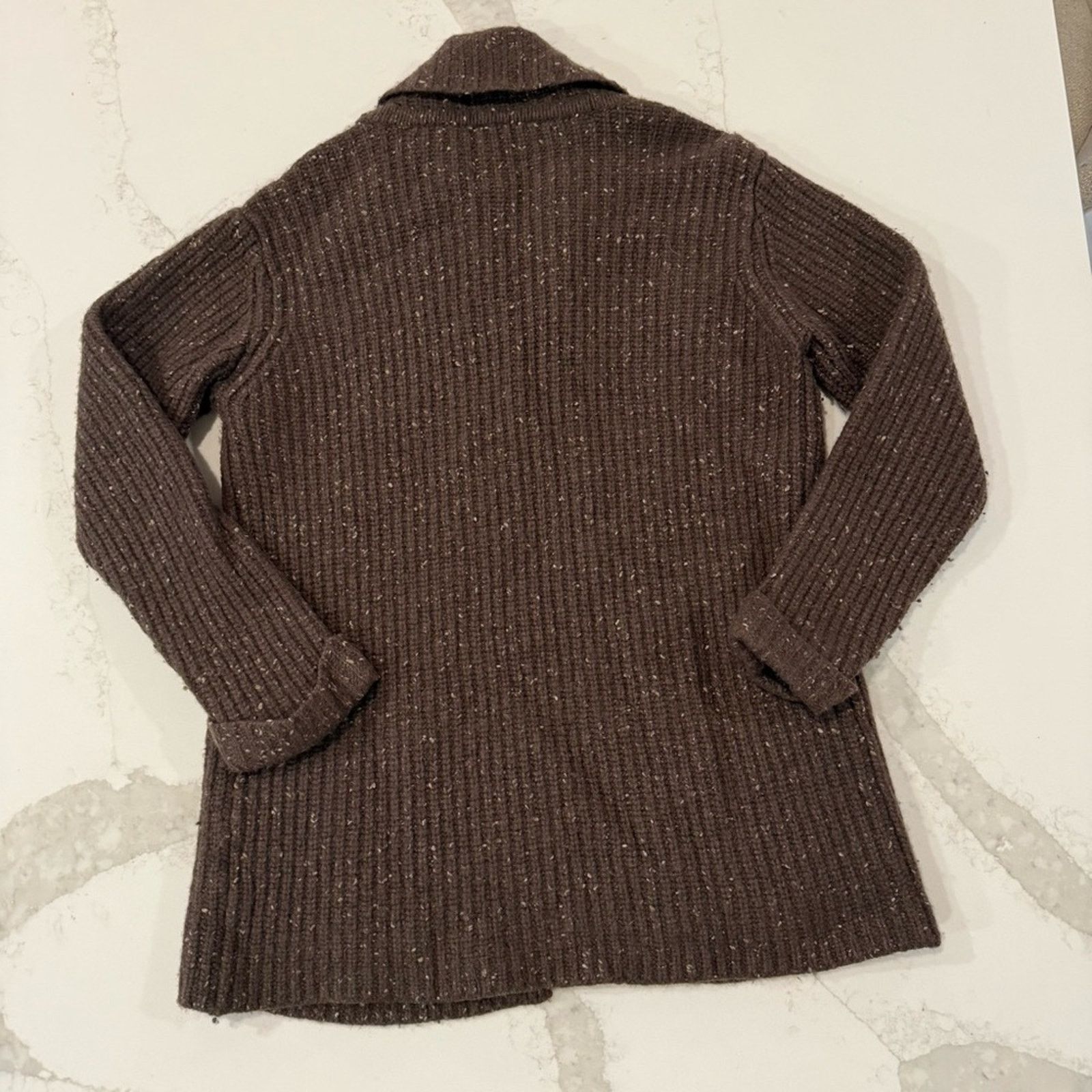 J. Jill J. Jill Wool Blend Speckled Cardigan Sweater Womens XS Brown Size XS / US 0-2 / IT 36-38 - 8 Thumbnail