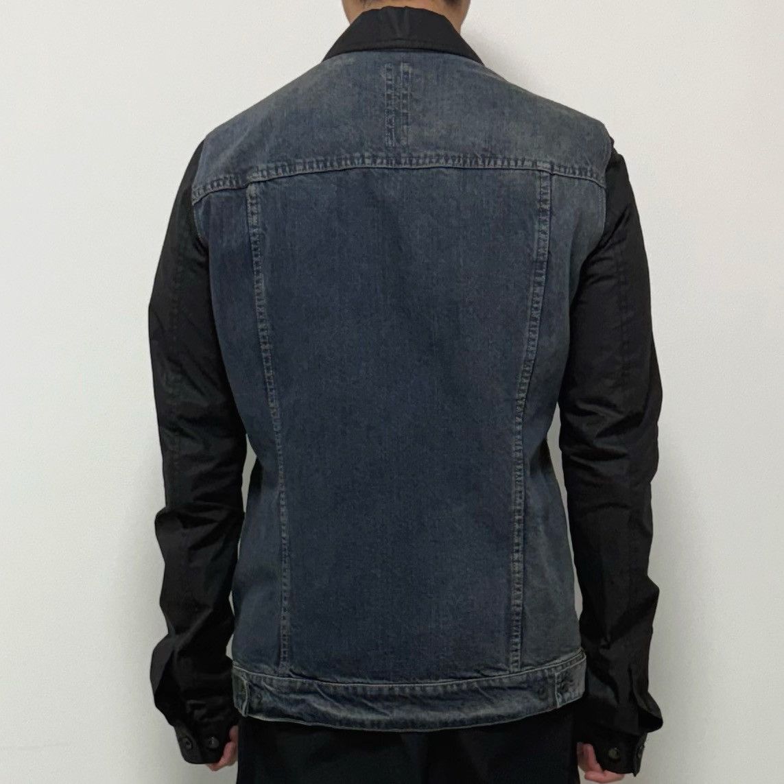 Rick Owens Rick Owens 15SS DRKSHDW Pocket Leather Denim Jacket Size US L / EU 52-54 / 3 - 2 Thumbnail