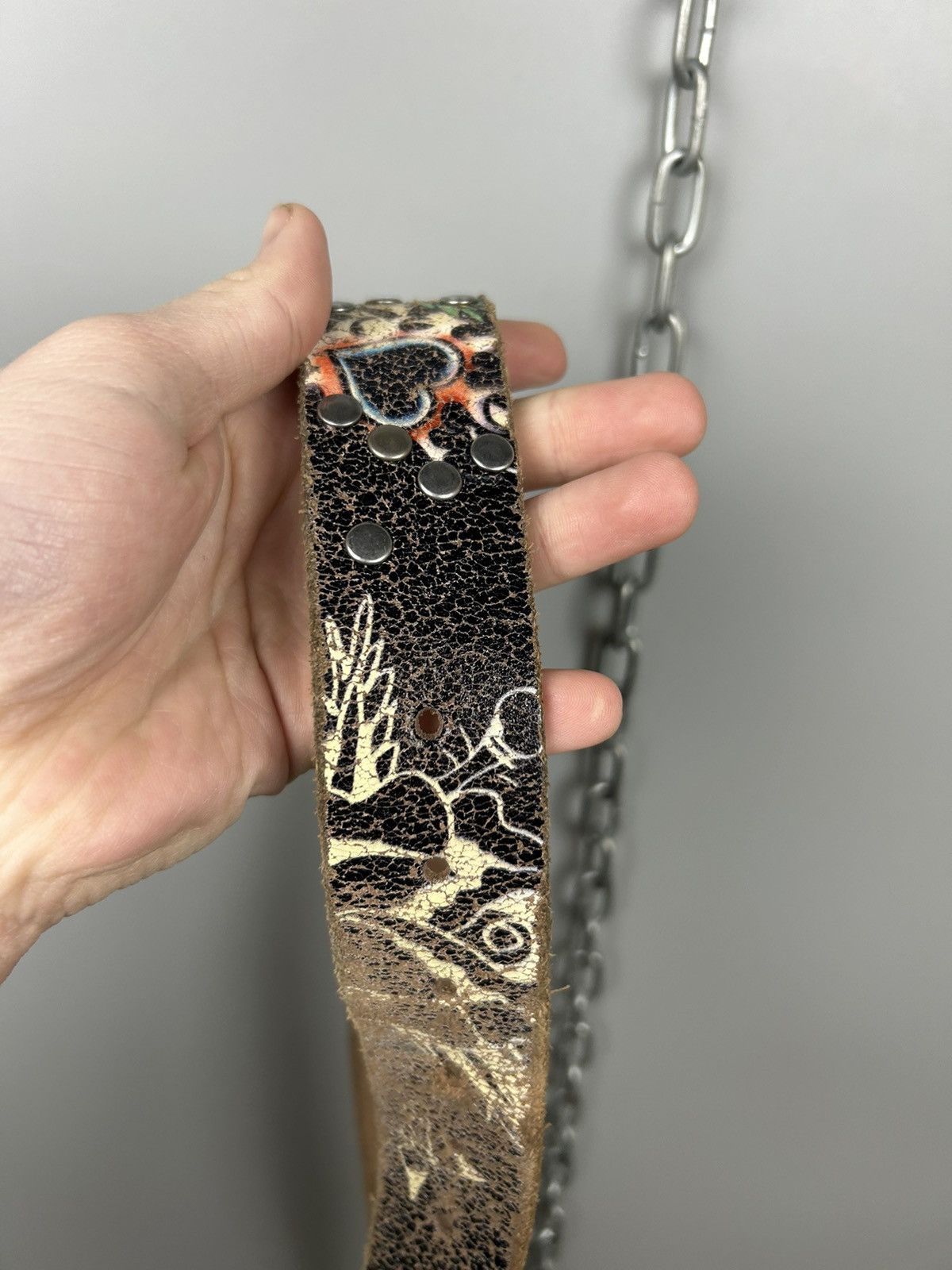 Christian Audigier × Ed Hardy × Vintage Vintage Ed Hardy By Christian Audigier Tattoowear Belt Size ONE SIZE - 14 Thumbnail