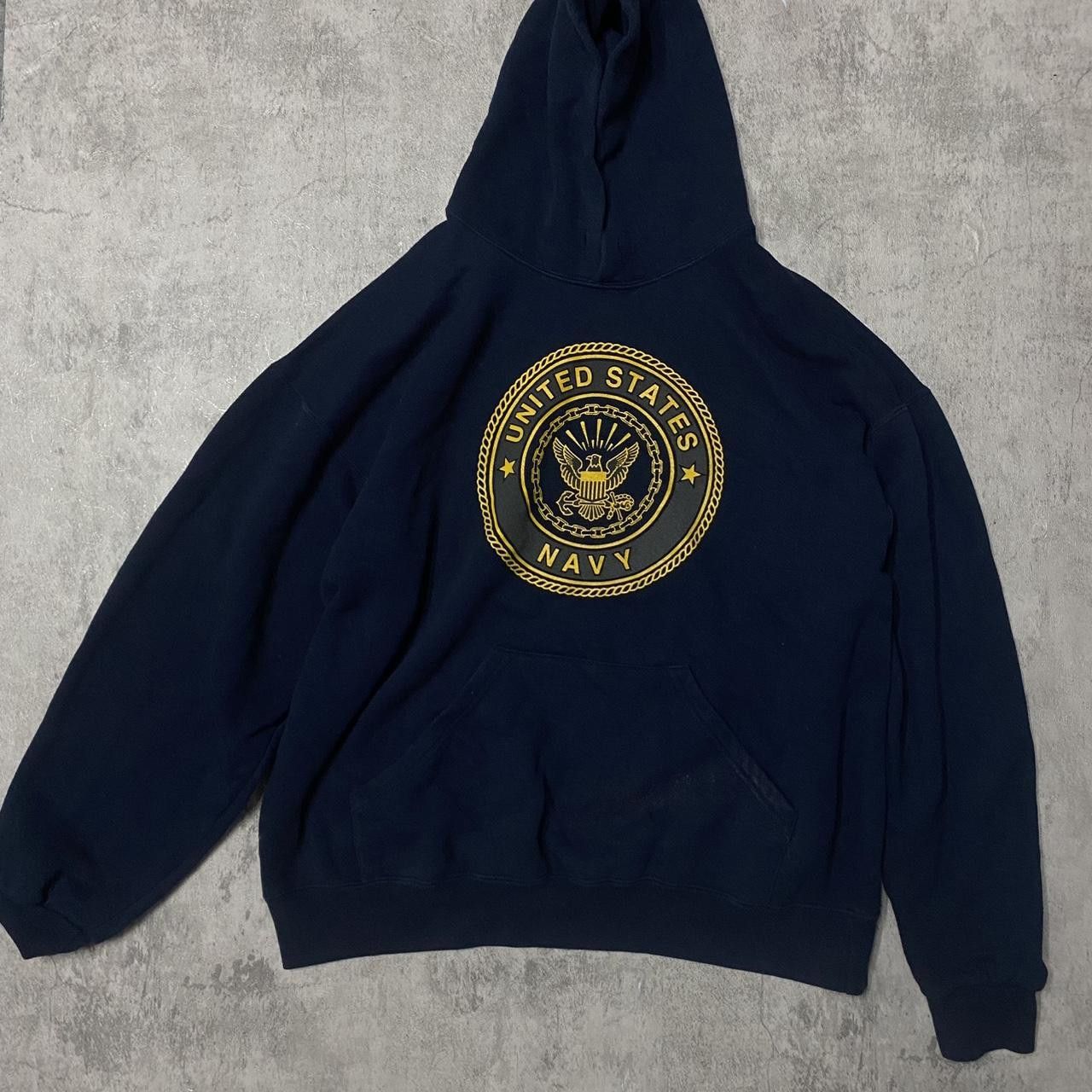 Other Navy blue hoodie with gold details, featuring a unique Size US L / EU 52-54 / 3 - 1 Thumbnail