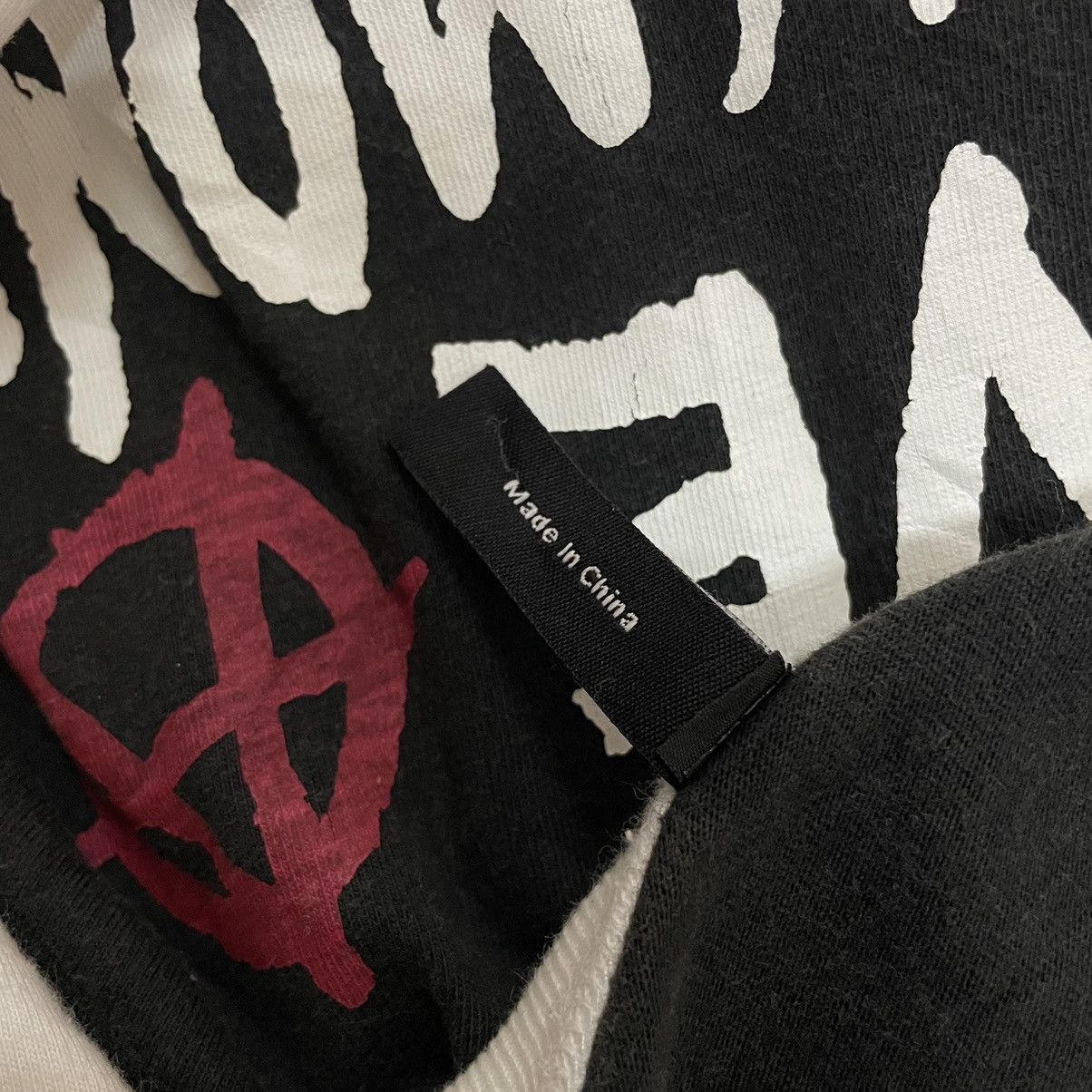 Seditionaries 🇯🇵 D.F.F DOCALME FORTY FIVE ANARCHY WORDING TSHIRT Size US M / EU 48-50 / 2 - 12 Thumbnail