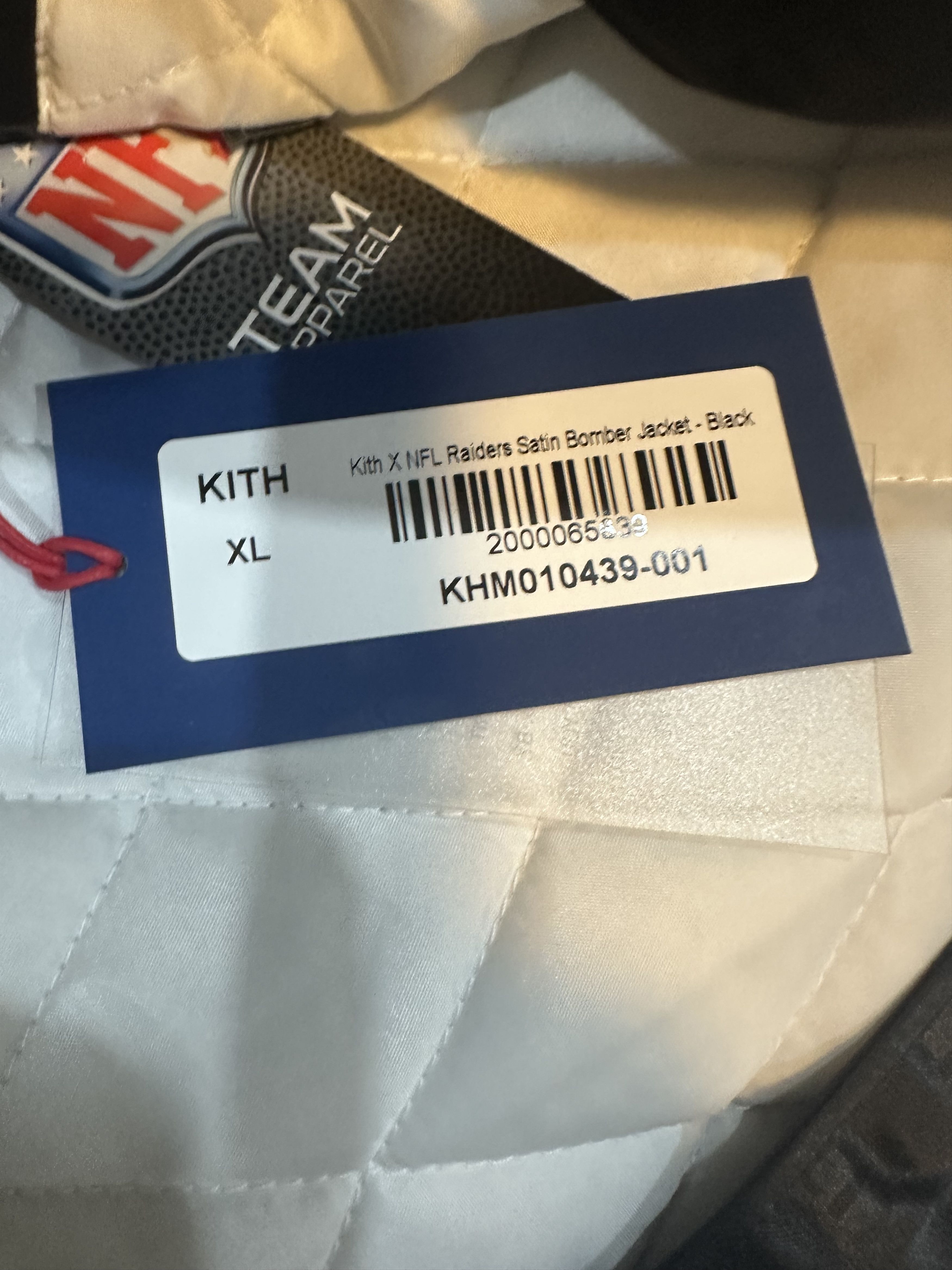 Kith Kith NFL Raiders Satin Bomber Jacket Size US XL / EU 56 / 4 - 9 Thumbnail