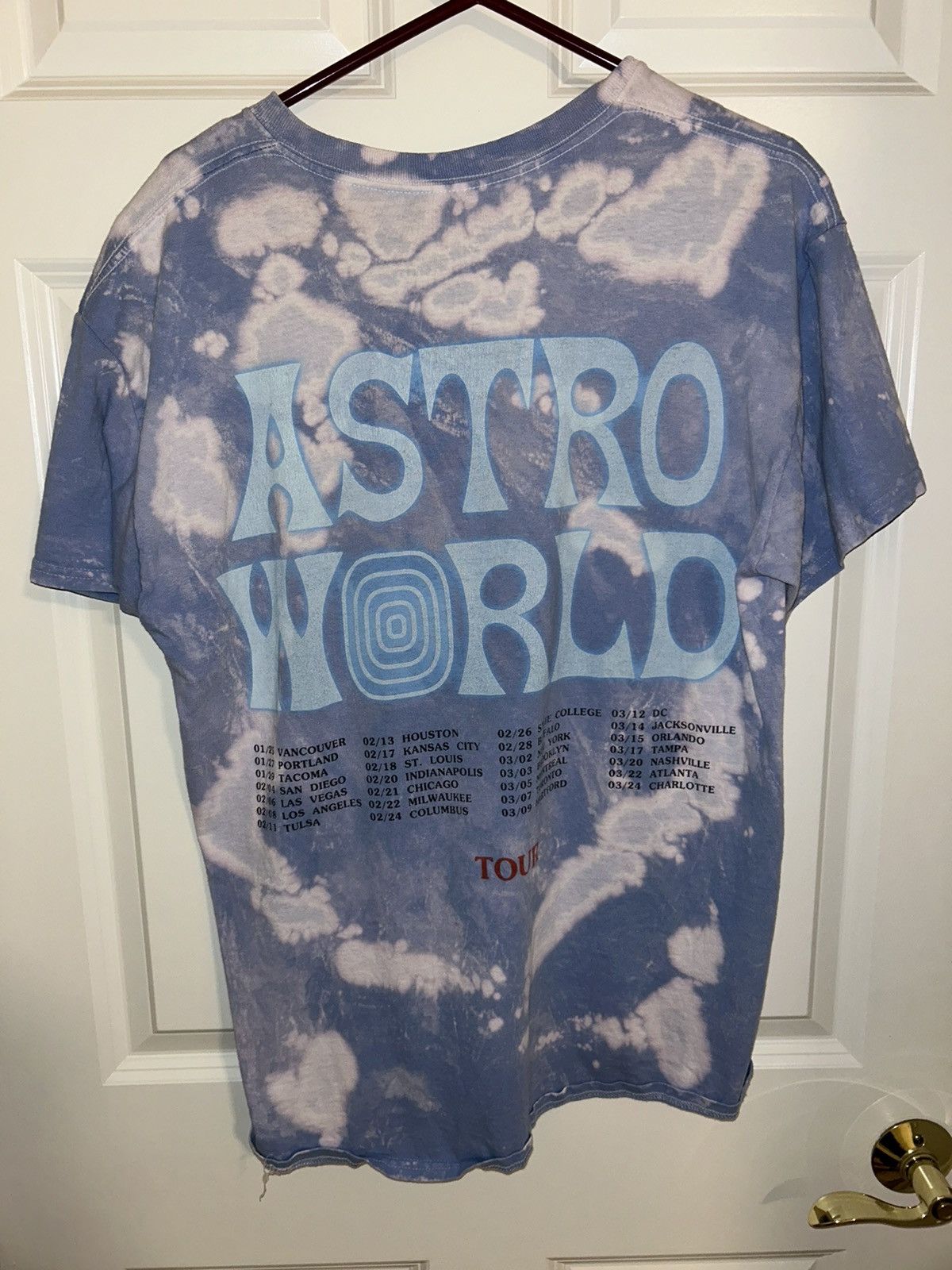 Band Tees × Travis Scott Travis Scott Astroworld 2018 Tour Shirt Size US M / EU 48-50 / 2 - 2 Thumbnail