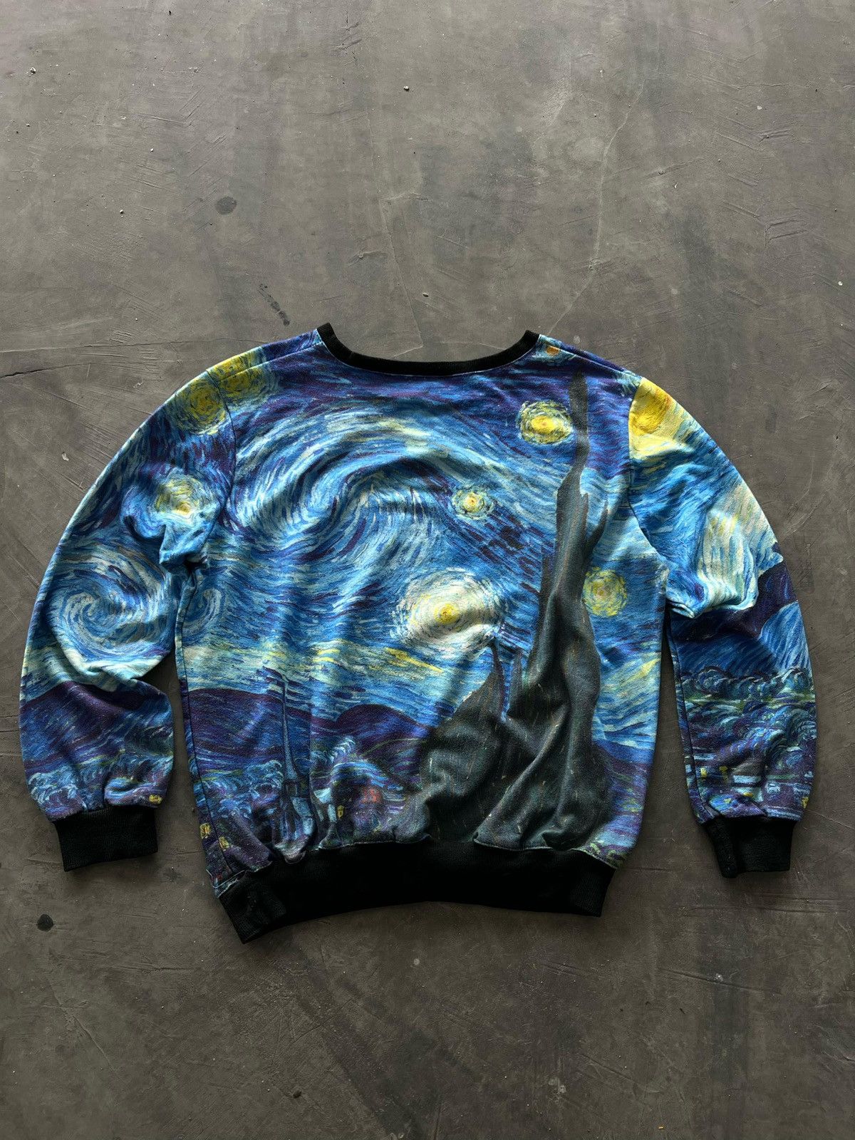 Vintage Vintage 90s Van Gogh Starry Night Crewneck Size US L / EU 52-54 / 3 - 2 Thumbnail