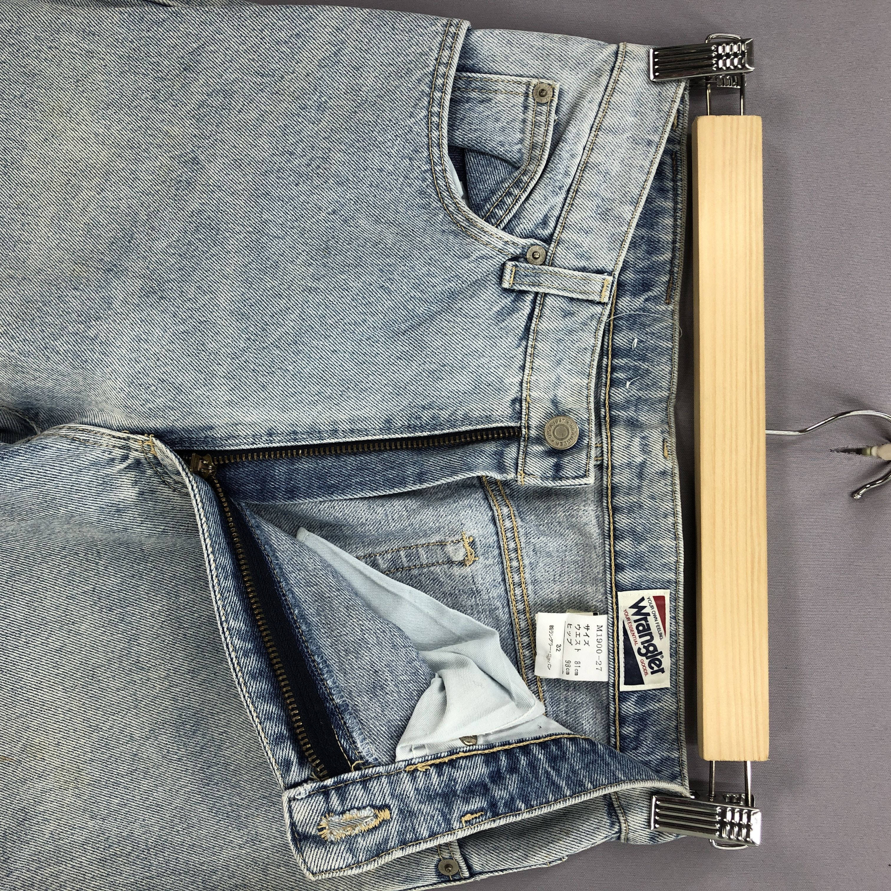 Wrangler Vintage Wrangler Sun Faded Jeans Wrangler Light Wash Denim Size US 30 / EU 46 - 6 Thumbnail
