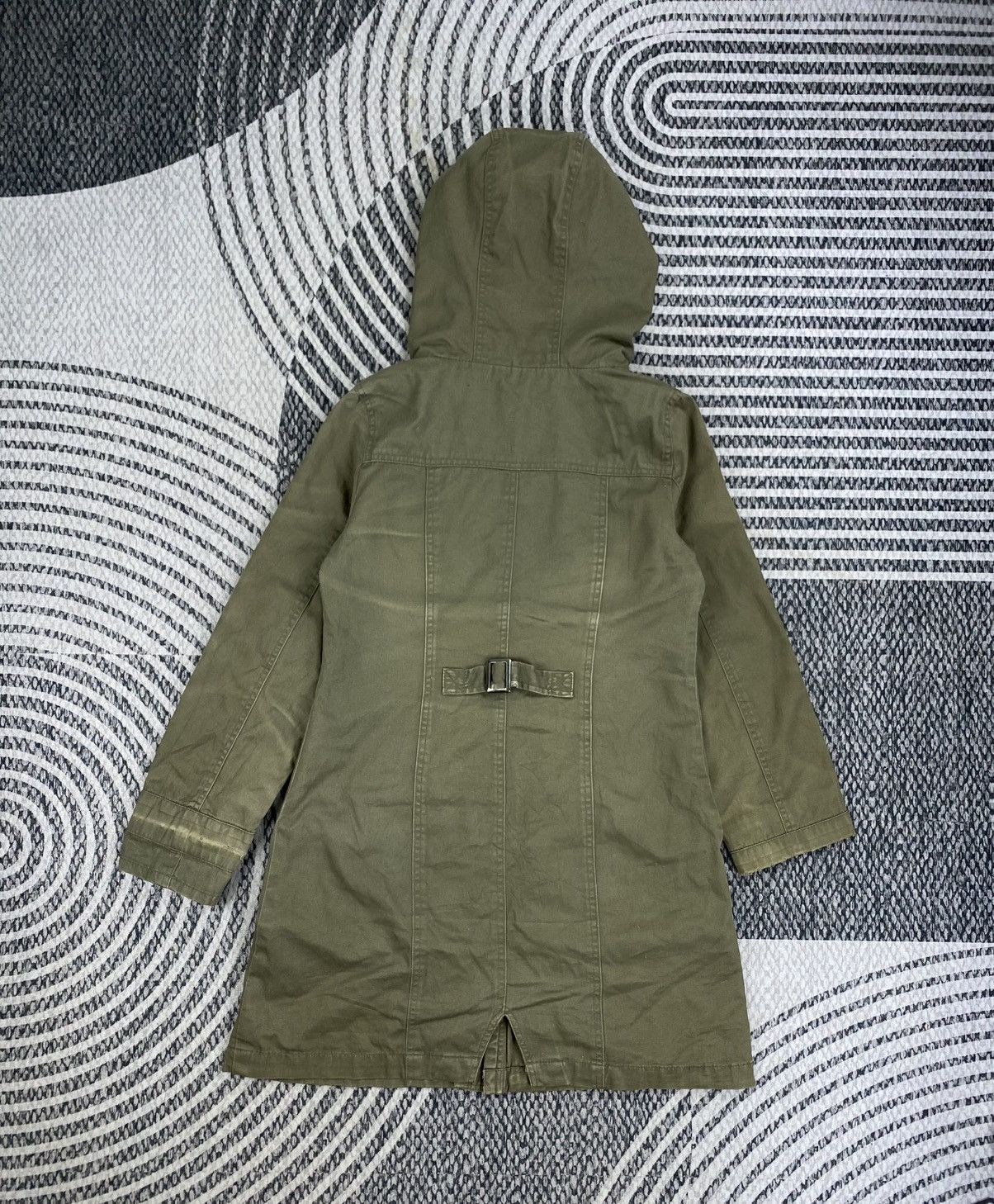 Japanese Brand Vintage Grazie Olive Green Hooded Parka Size US S / EU 44-46 / 1 - 2 Thumbnail