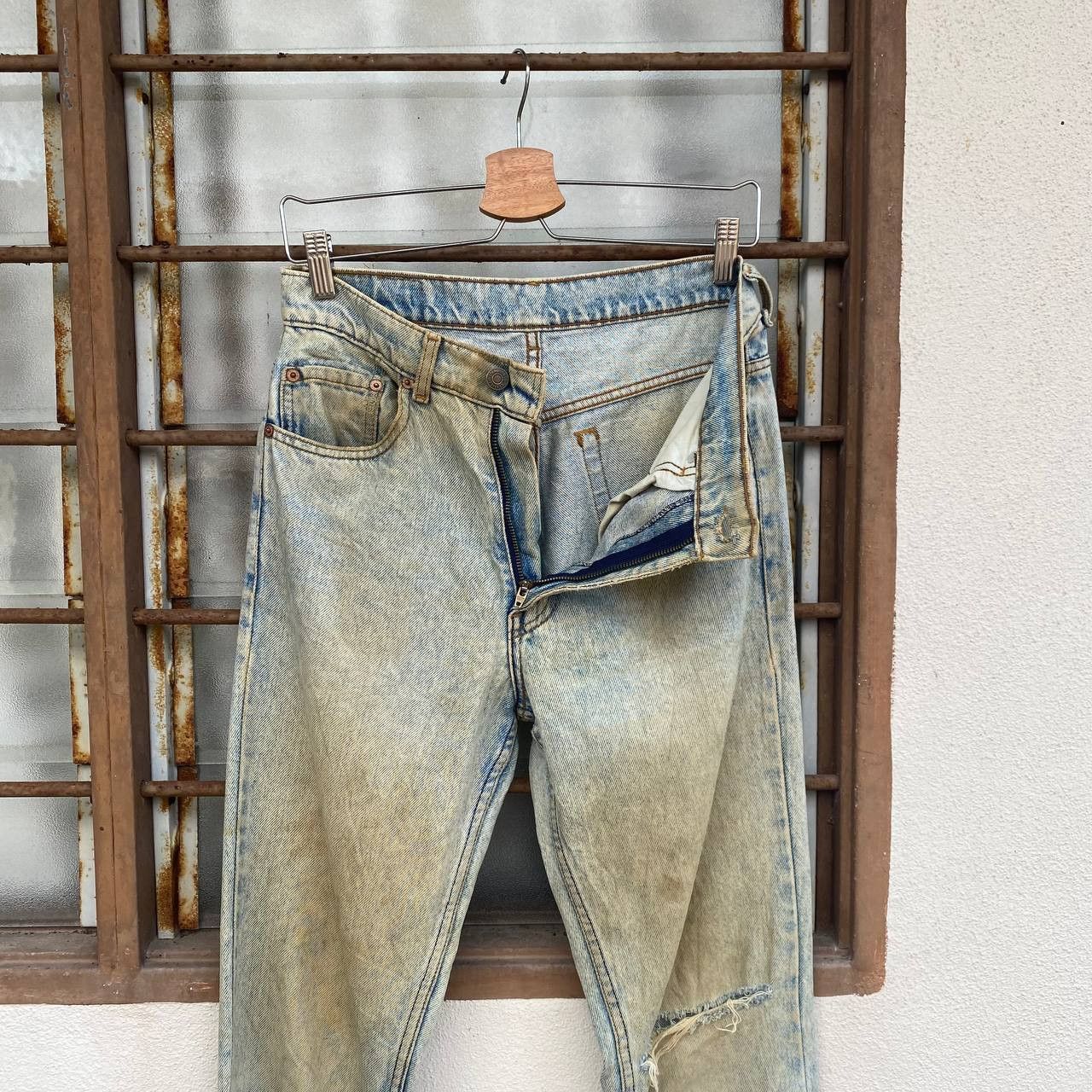 Levi's × Vintage SUPER CRAZY DIRTY VINTAGE LEVIS 1989 DENIM LOT 606 BJ07-10 Size US 28 / EU 44 - 10 Thumbnail