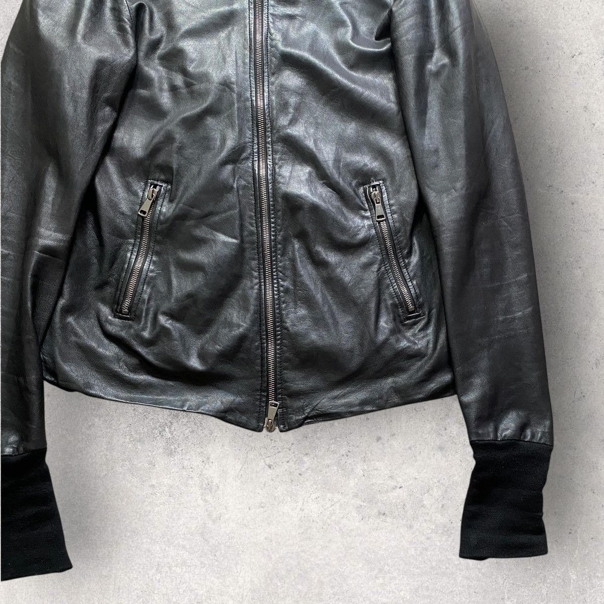 10sei0otto Vintage 10Sei0Otto Leather Jacket Black style Rick owens 00s Size US M / EU 48-50 / 2 - 3 Thumbnail