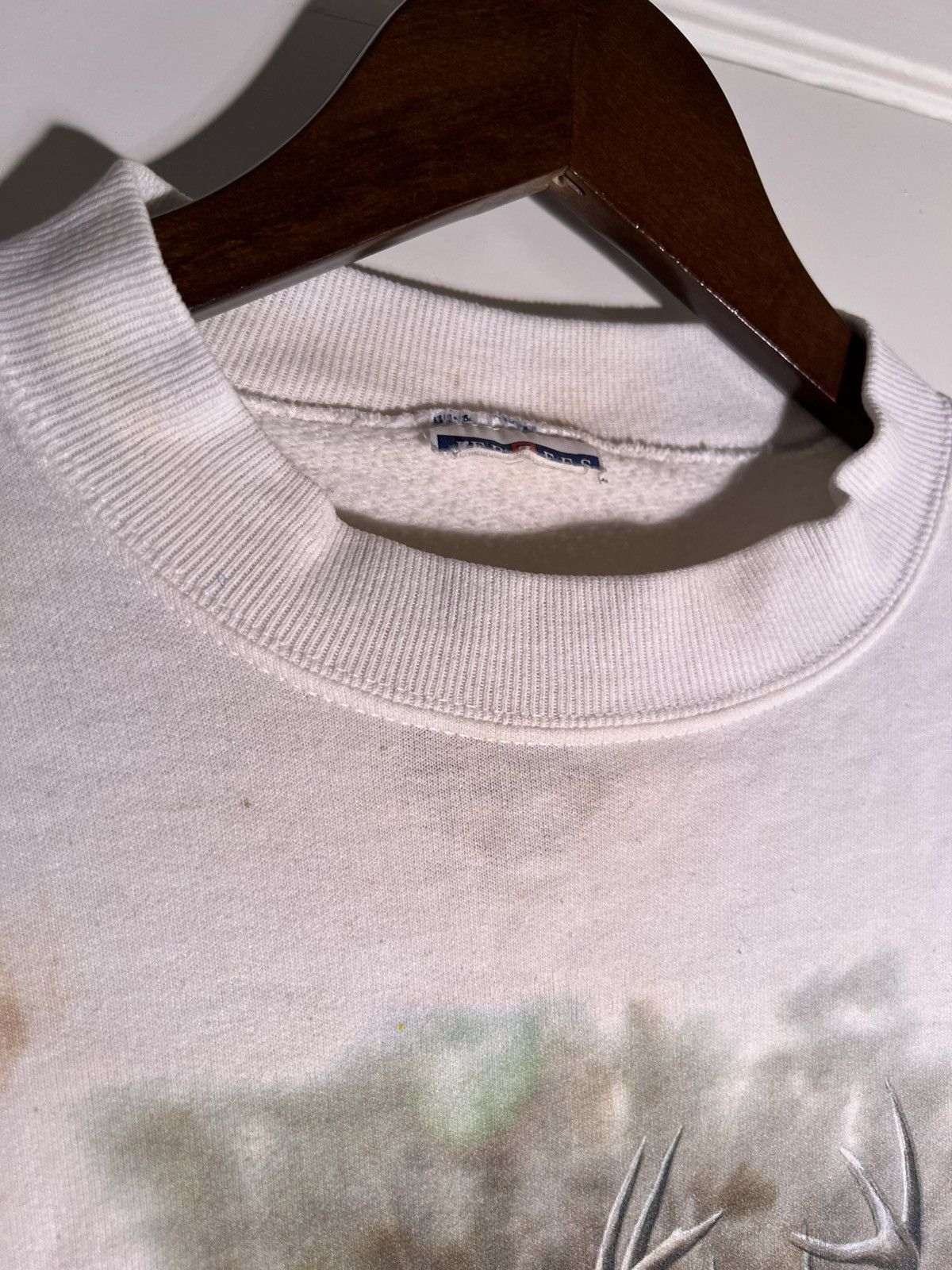 Vintage 90's VTG Vintage Deer Painting Art Retro Nature Sweatshirt Size US M / EU 48-50 / 2 - 11 Thumbnail
