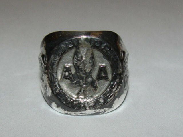 Designer Sterling Silver American Airline Junior Stewardess Ring Size ONE SIZE - 1 Thumbnail