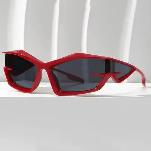 Electric Visual RedColor Batman Style Sunglasess Size ONE SIZE - 3 Thumbnail