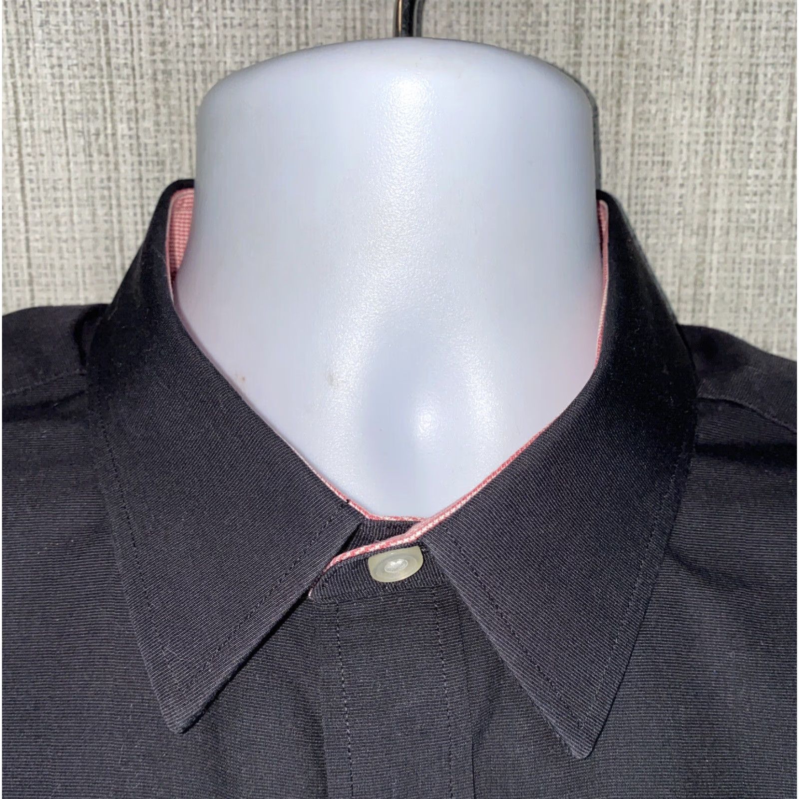 UNTUCKit UNTUCKit Mens Black Cotton Long Sleeve Button Front Collared Shirt Size Large Size US L / EU 52-54 / 3 - 3 Thumbnail