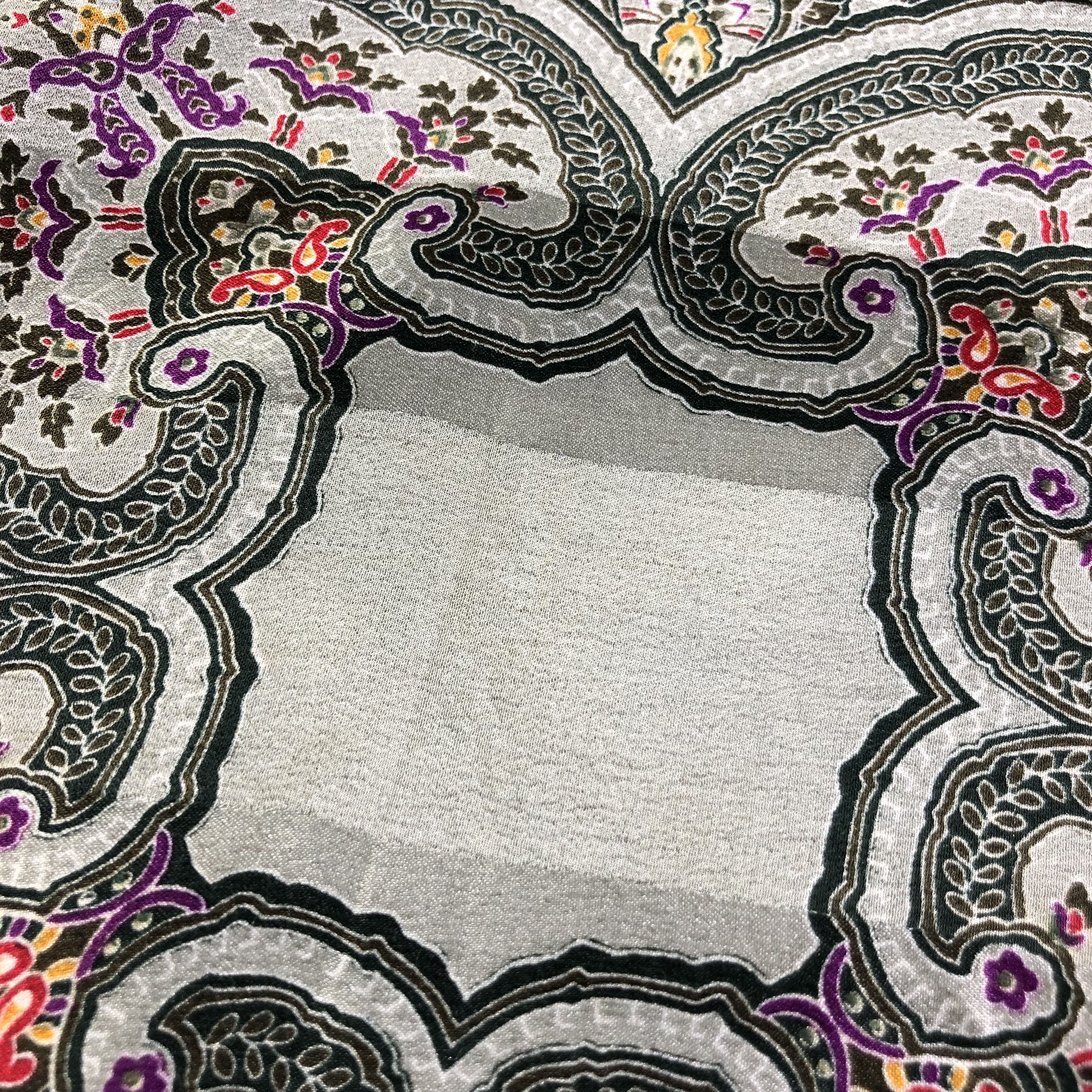 Mila Schon Vintage Mila Schon Luxury Paisley Silk Scarf M603 Size ONE SIZE - 7 Thumbnail