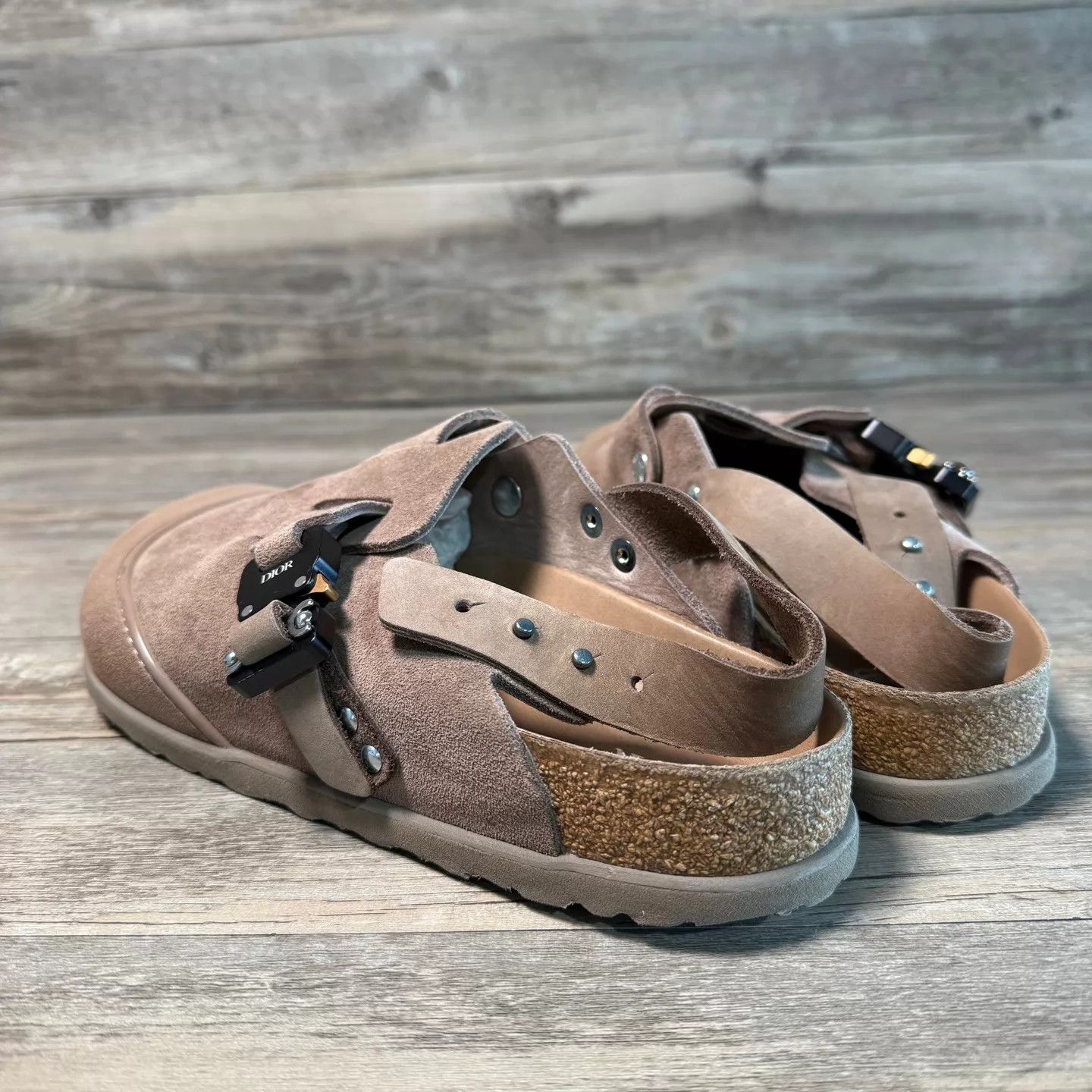 Dior Dior x Birkenstock Arizona Cognac 40 EU 99 New Size US 7 / EU 40 - 3 Thumbnail